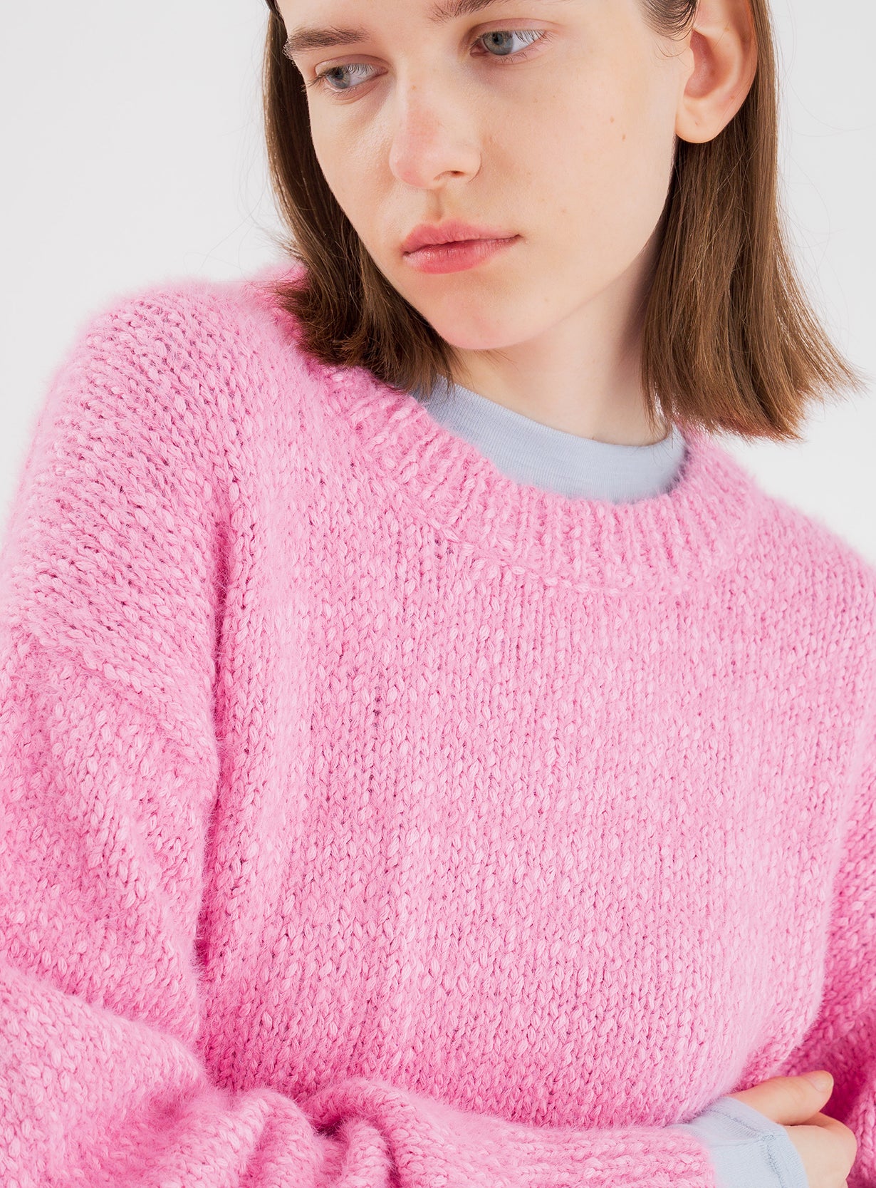 スラブリリーフェザープルオーバー