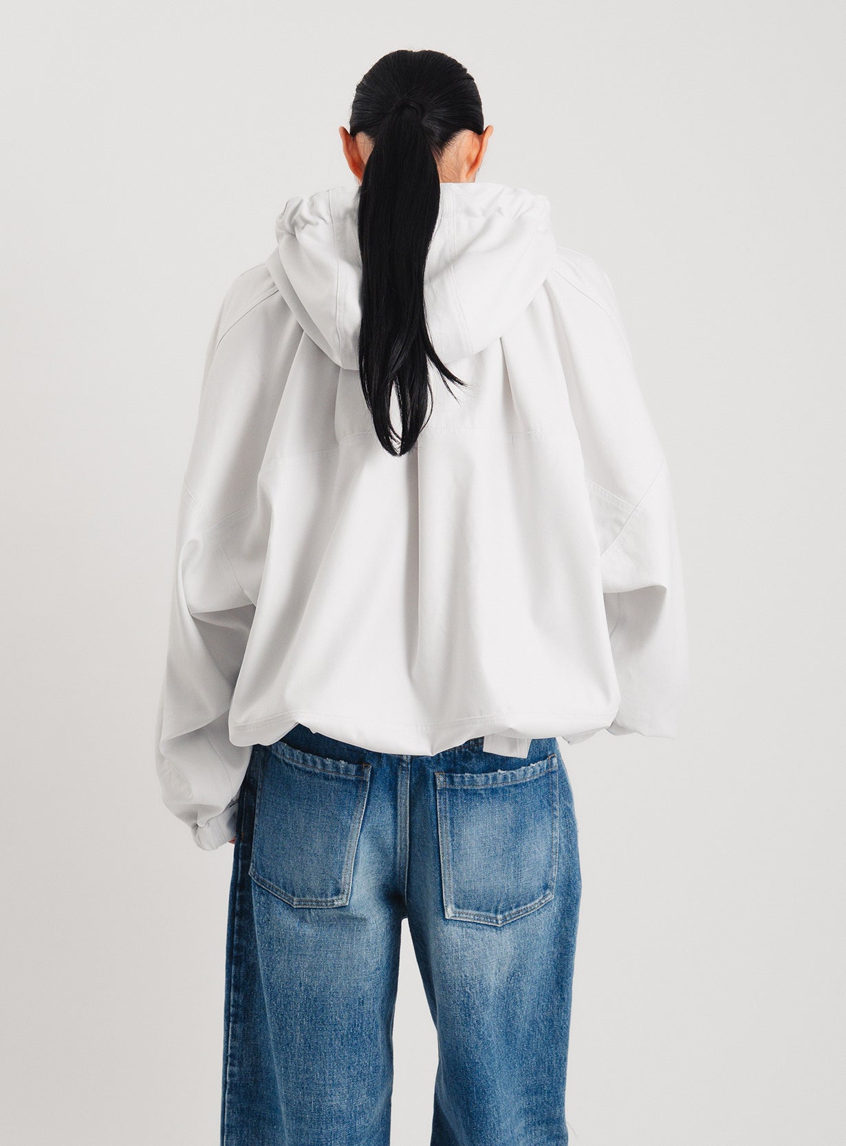 rボリュームギャザーフーディー