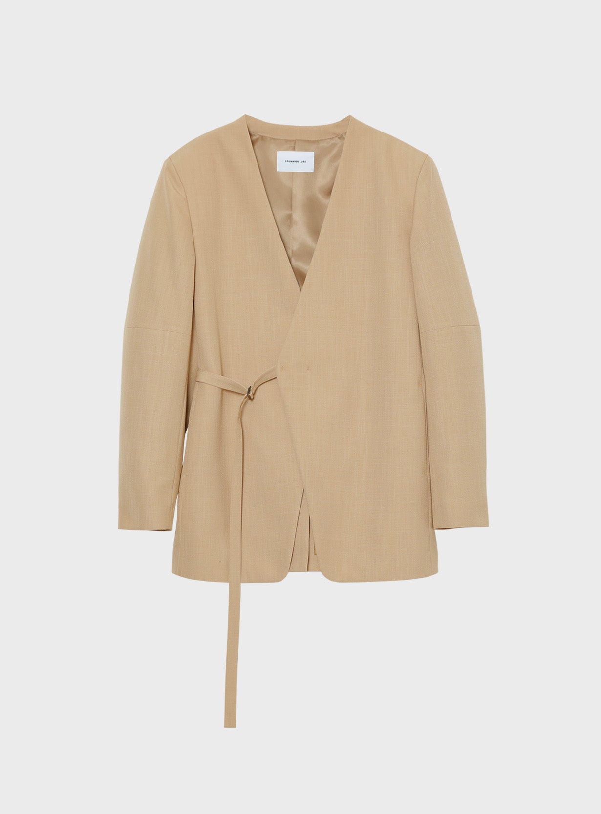 rカラーレスワイドショルダージャケット