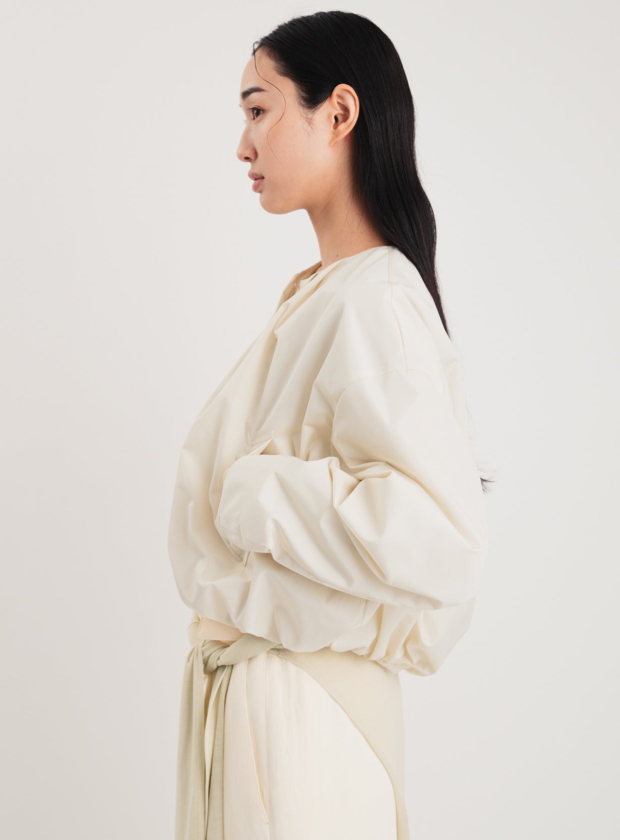 rショートボリュームブルゾン