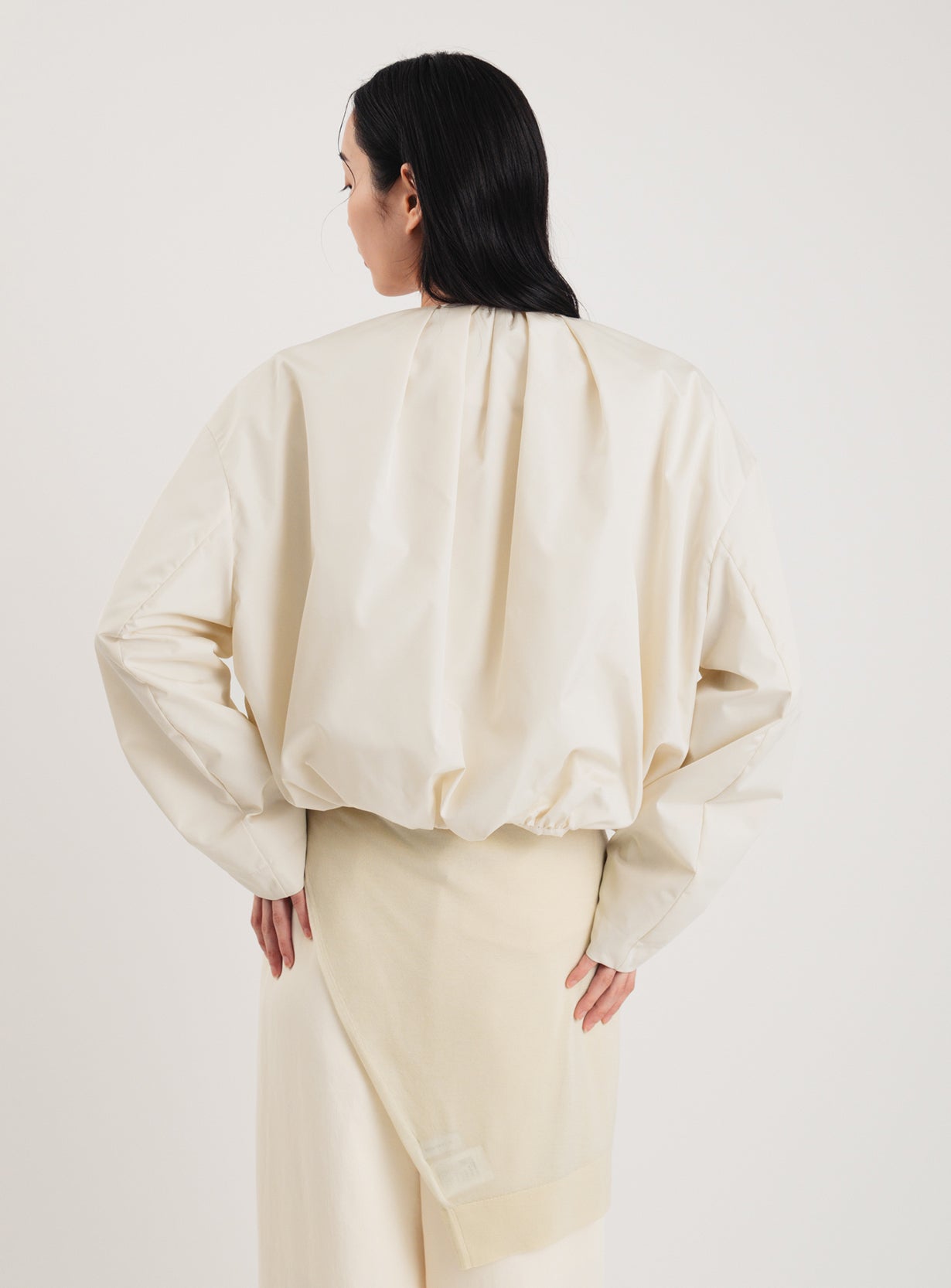 rショートボリュームブルゾン