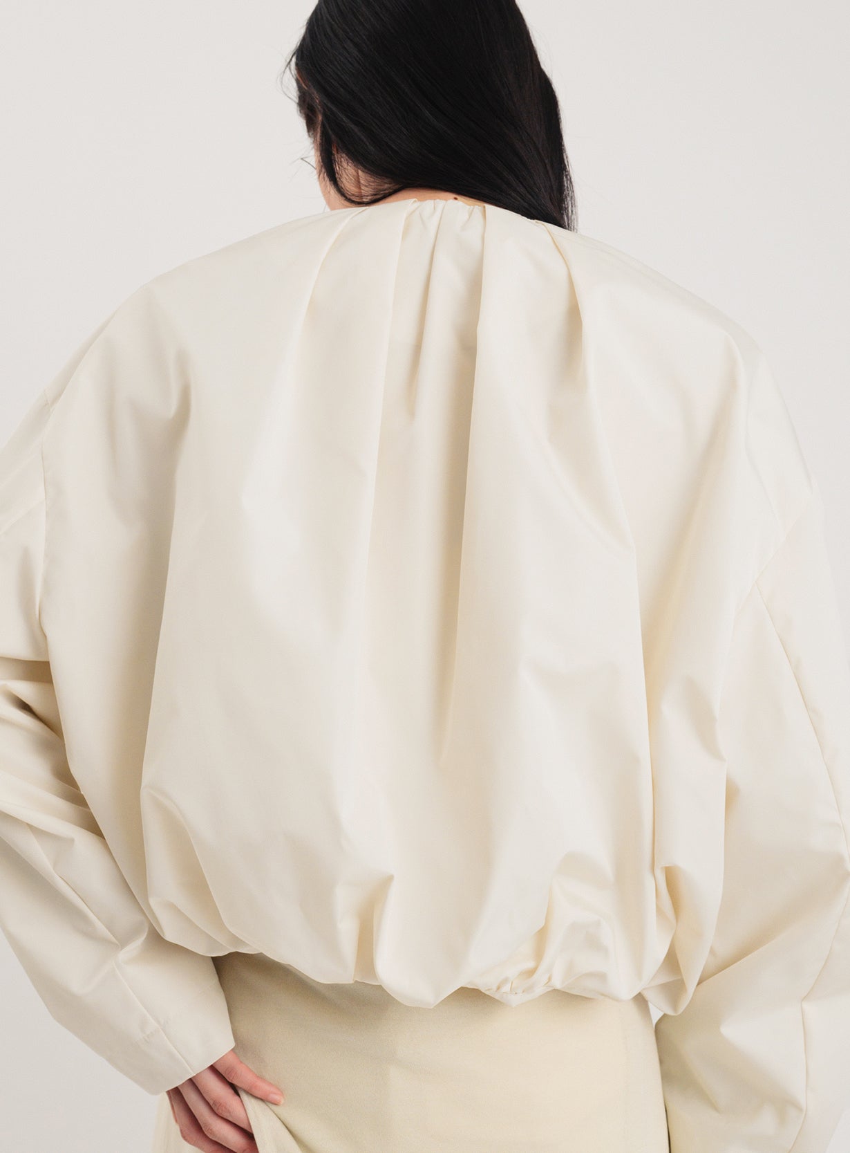 rショートボリュームブルゾン