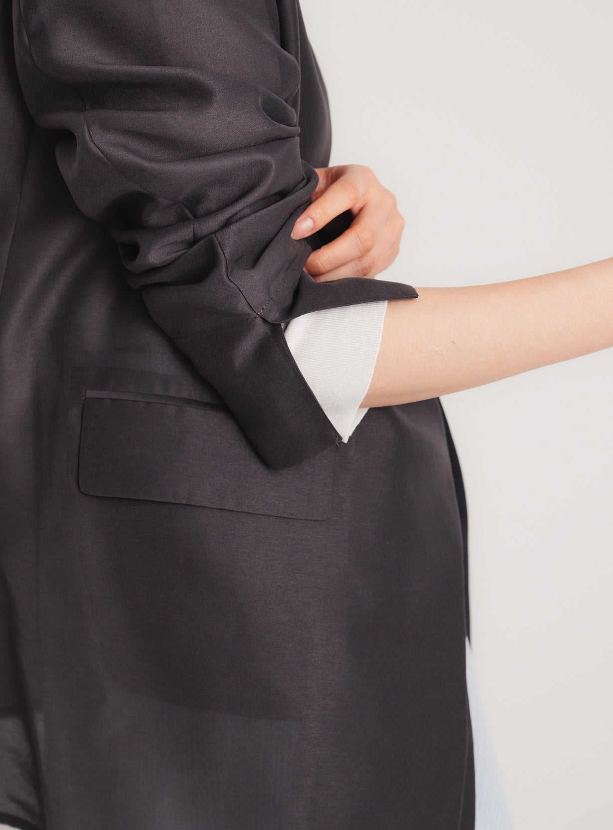 rカラーレスシアージャケット