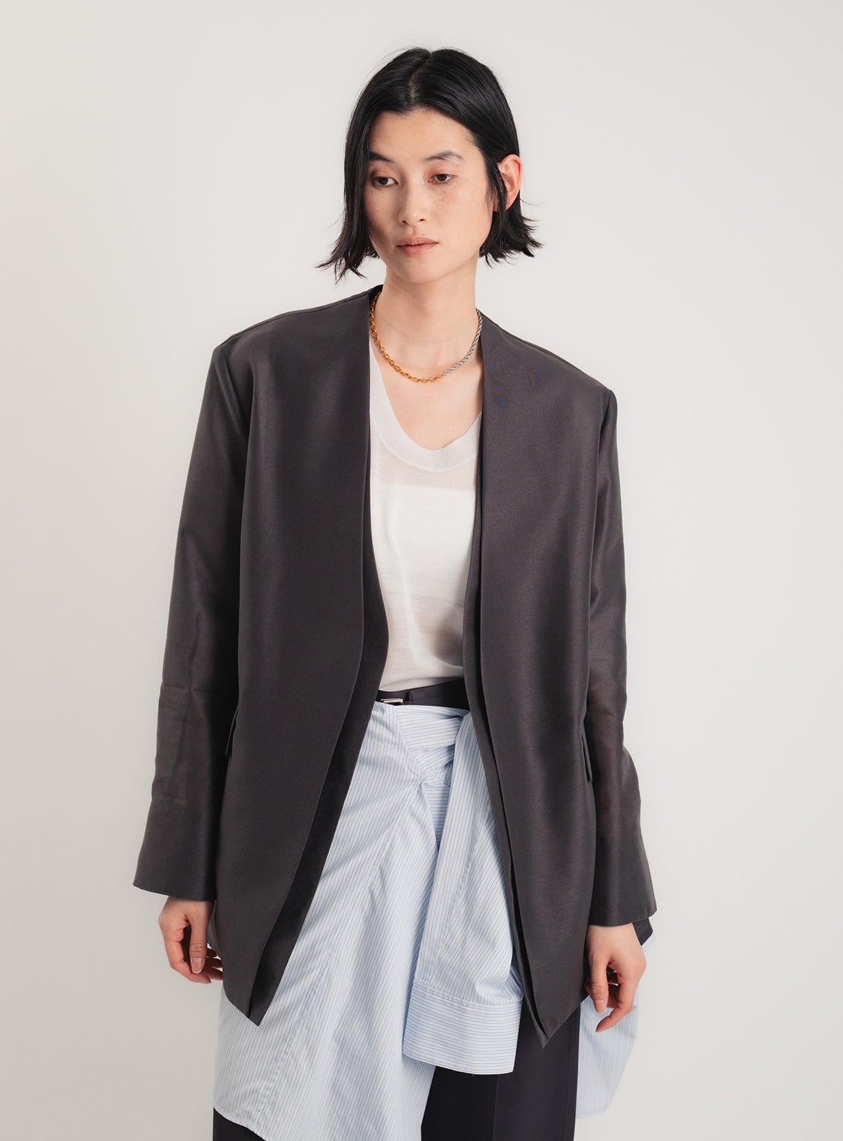 rカラーレスシアージャケット