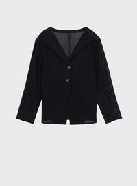 rメッシュジャケットカーディガン