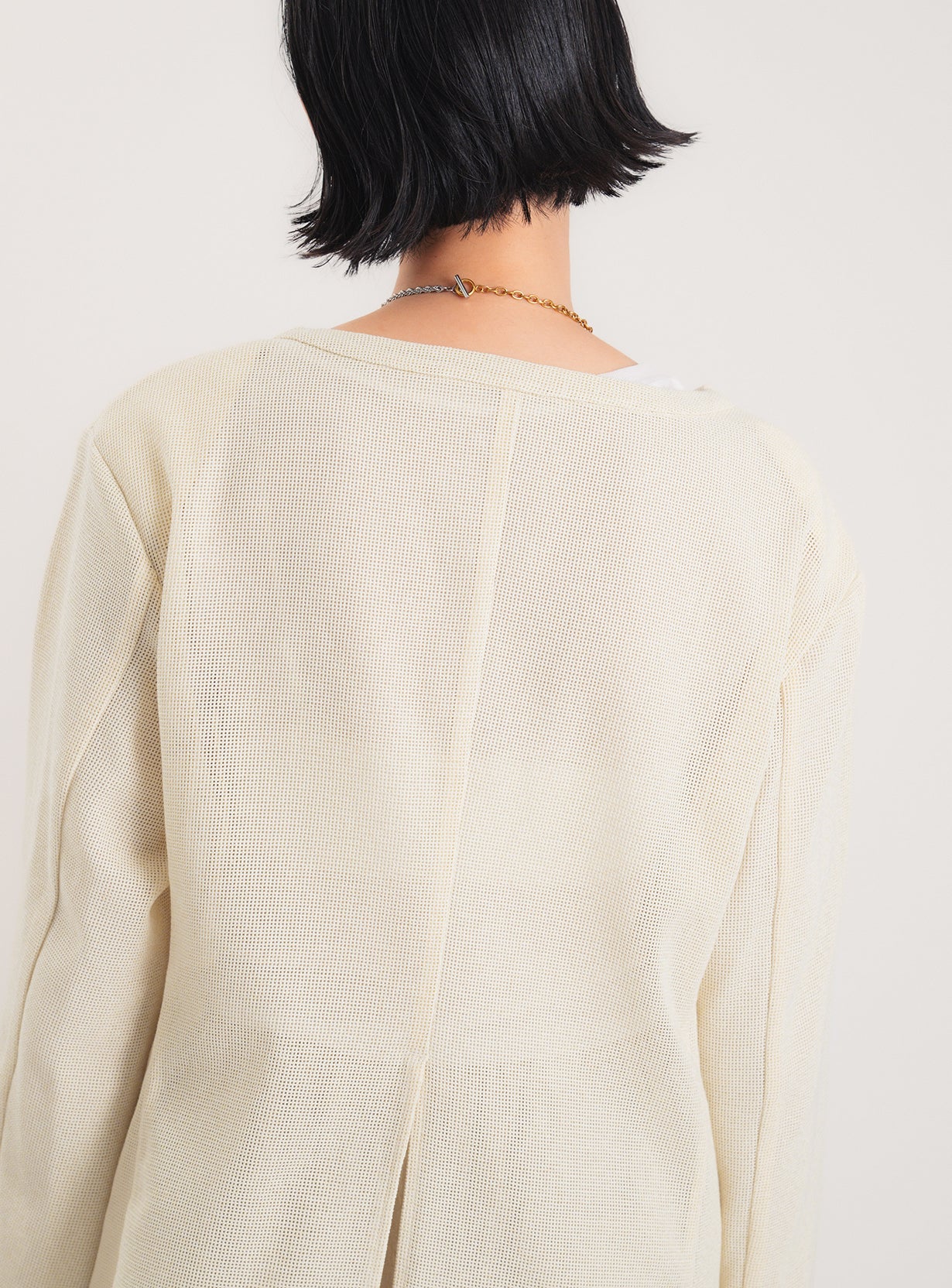 rメッシュジャケットカーディガン