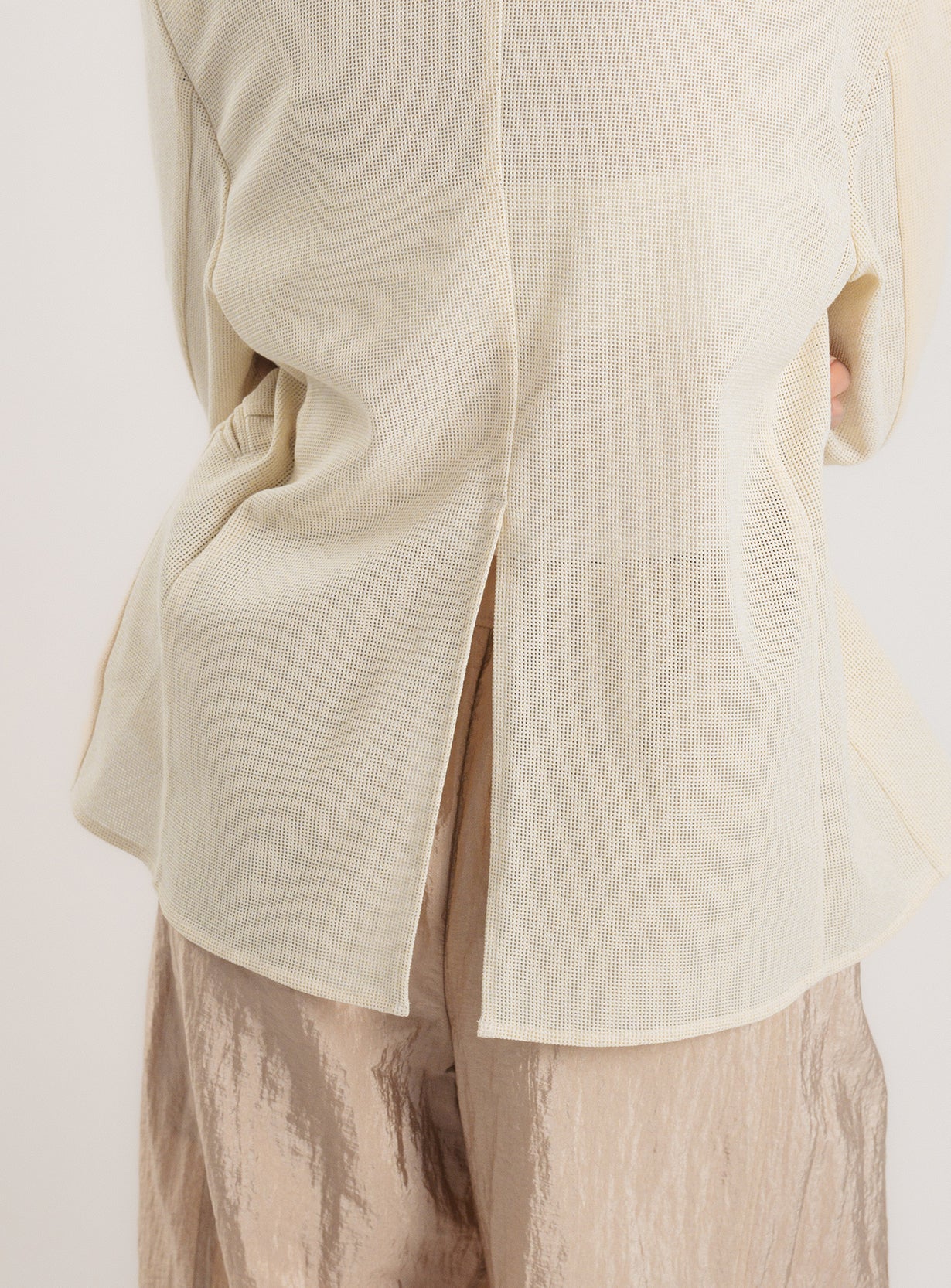 rメッシュジャケットカーディガン