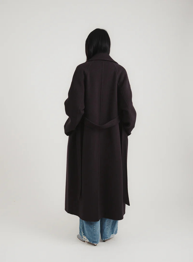 【予約商品】スプリットラグランロングコート