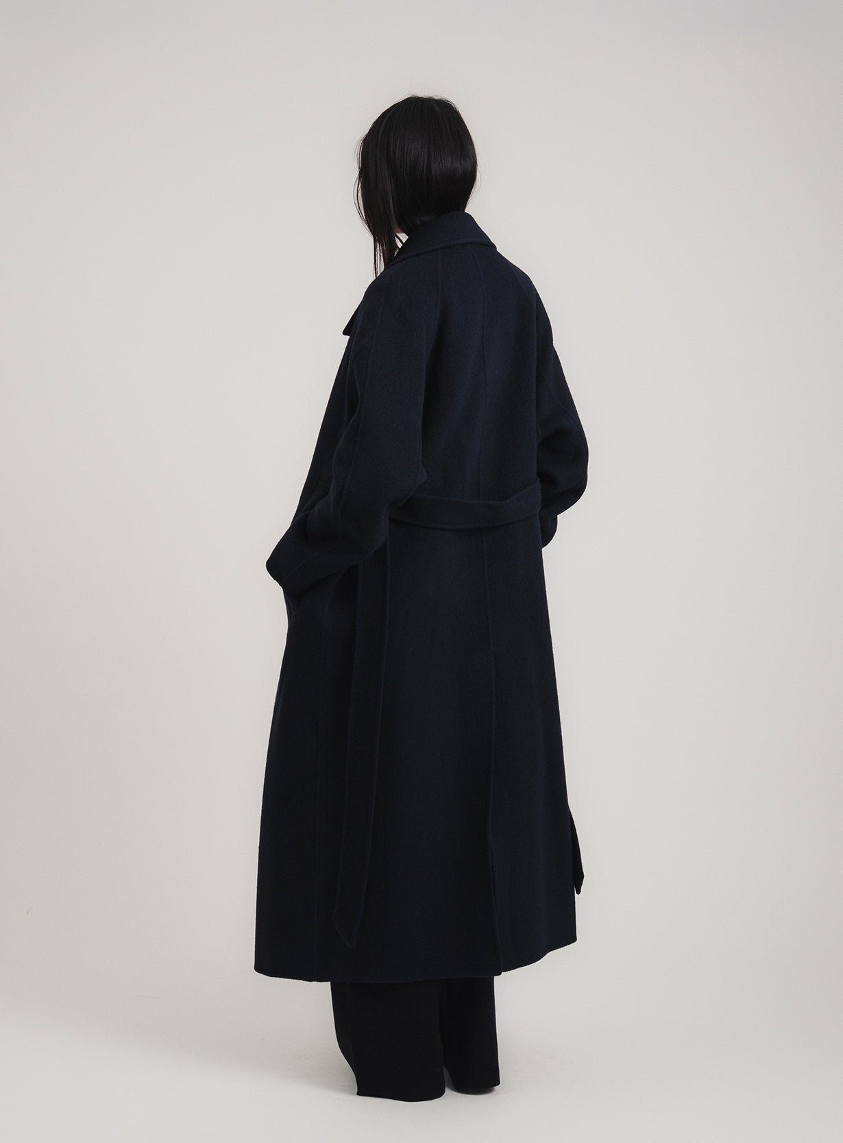 rスプリットラグランロングコート