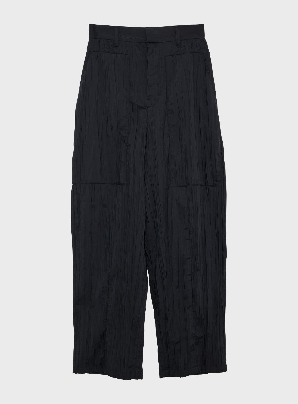 Sivi wrinkle barrel pants