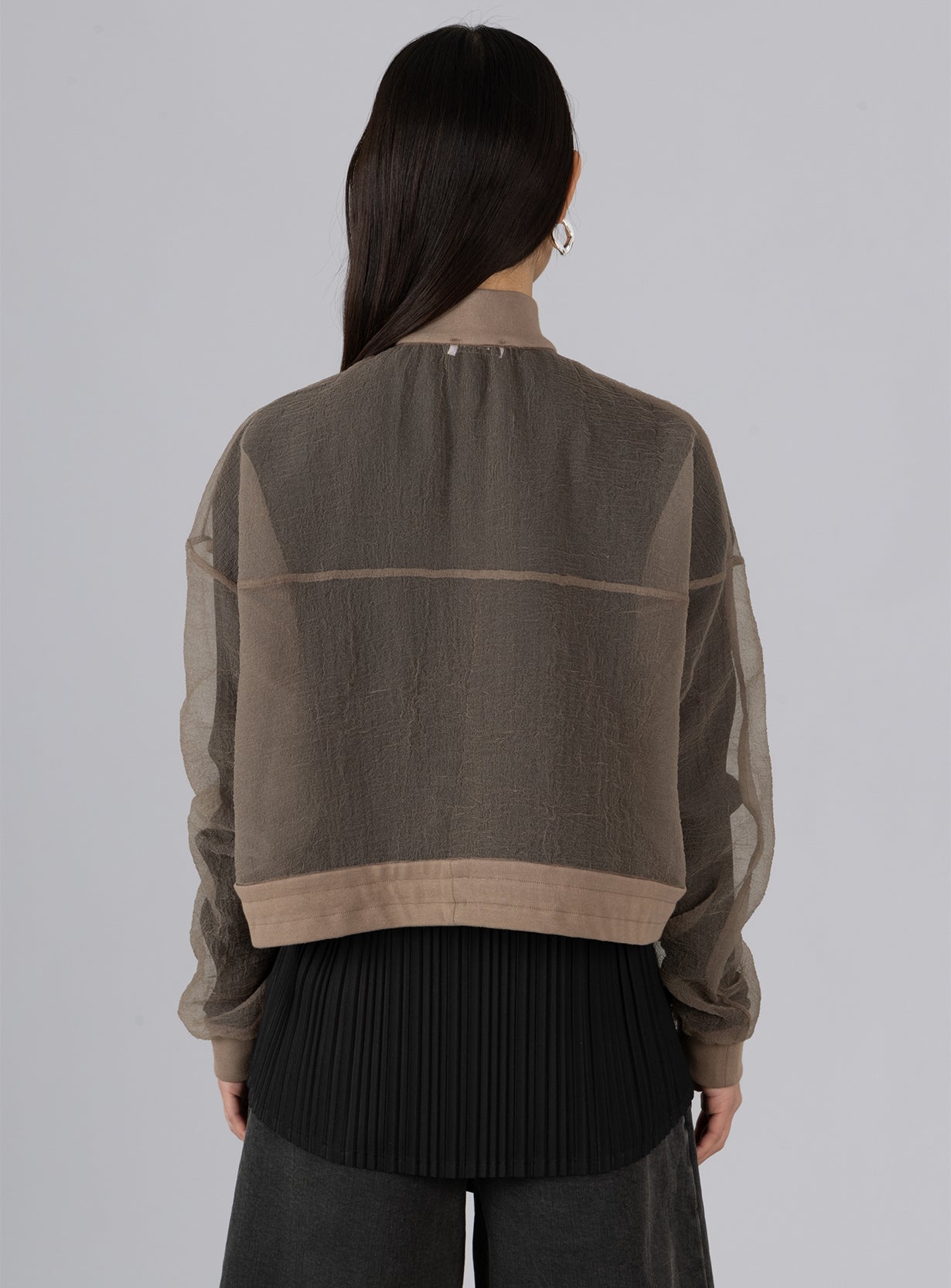 Organza Bomber Jacket