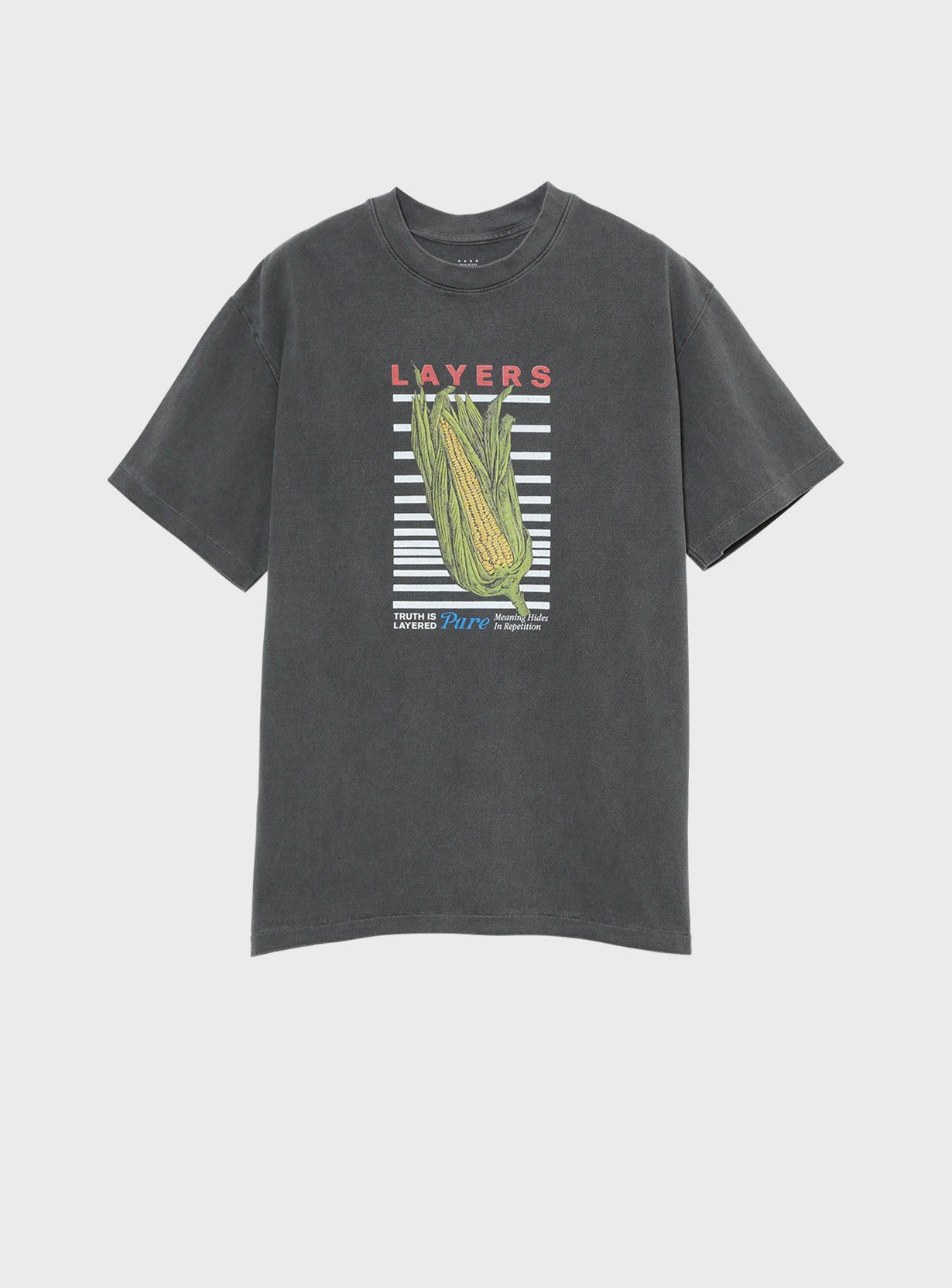 17/-ROUND SHAPE DYED TEE "LAYERS"