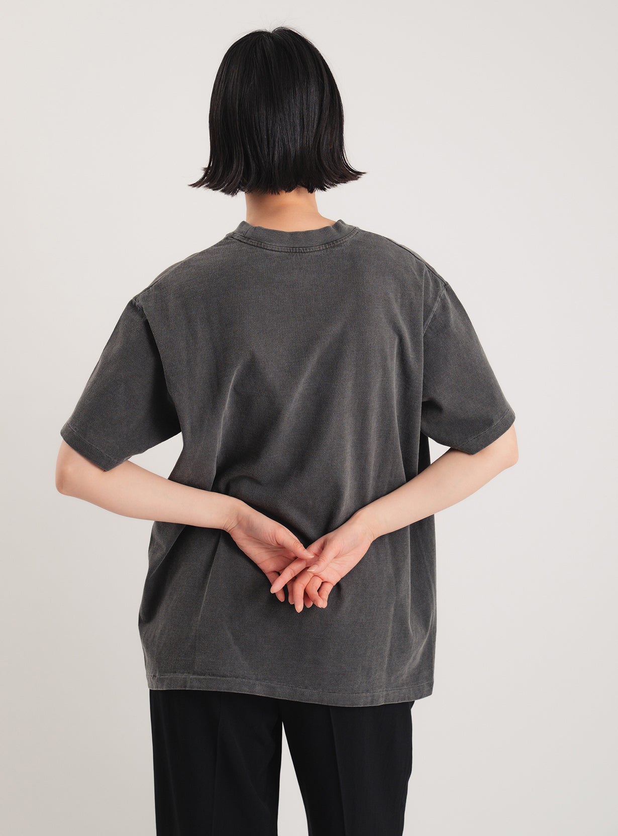 17/-ROUND SHAPE DYED TEE "LAYERS"