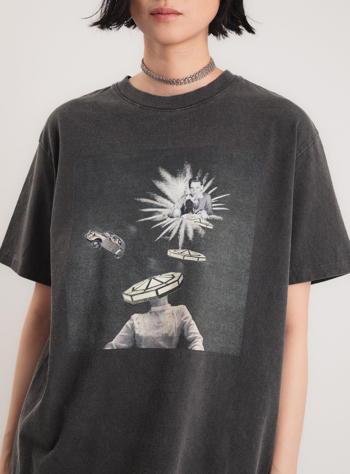 KUROiro TEE ROUND SHAPE S/S TEE with M!DOR! 2