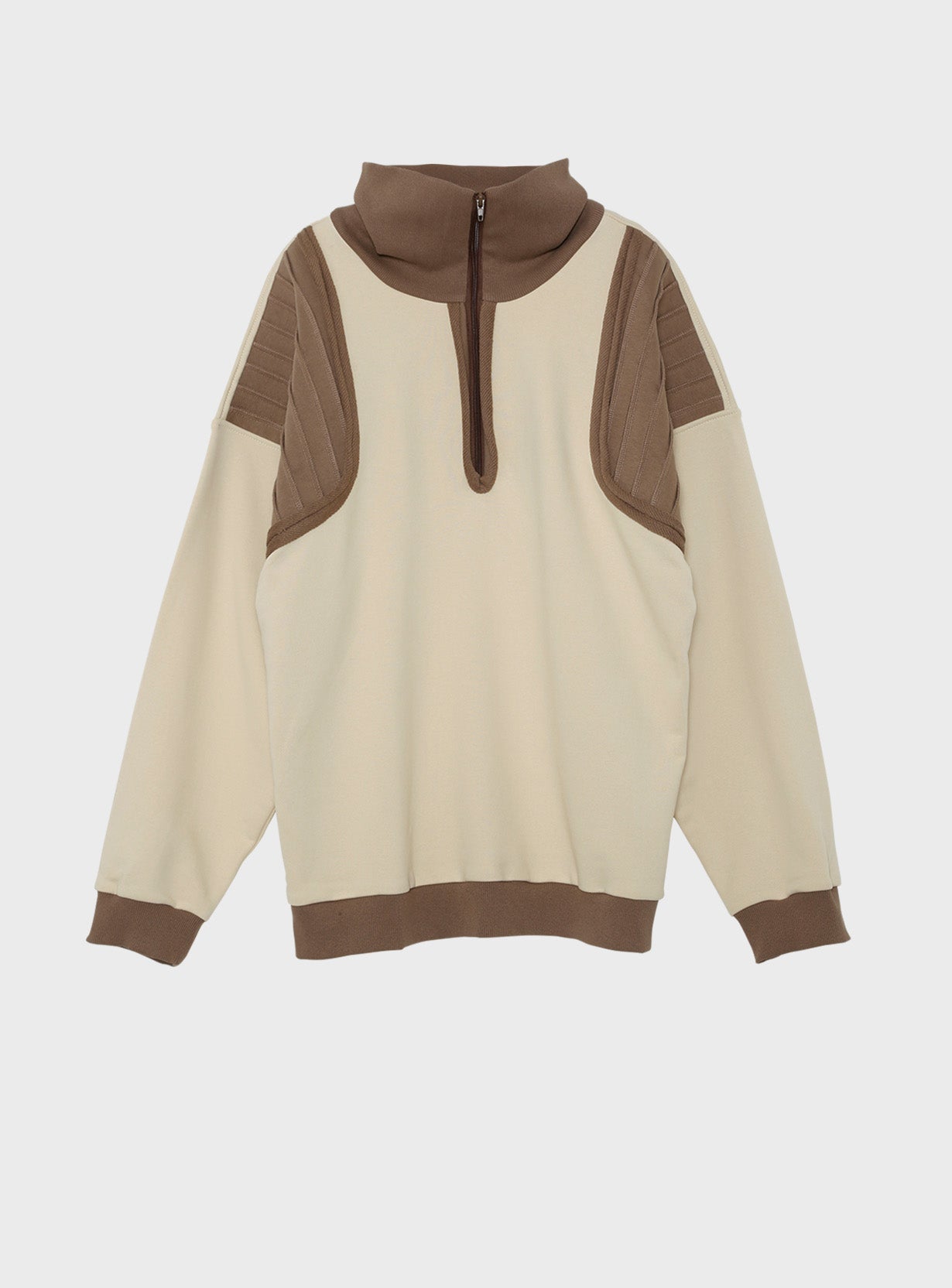 OVERSIZE LAYERED ZIP TOP