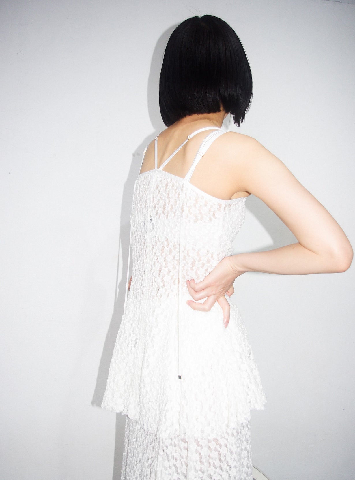 Shrink lace camisole