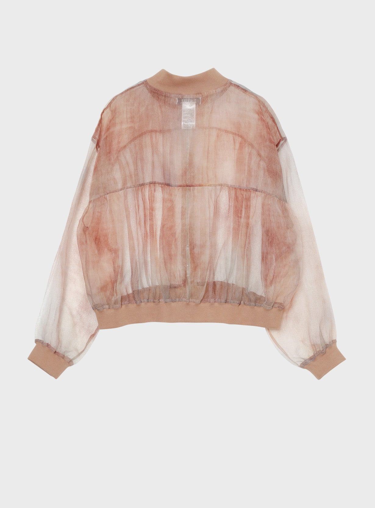 Printed Organza Bomber Jacket