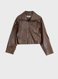 Cherie faux leather blouson