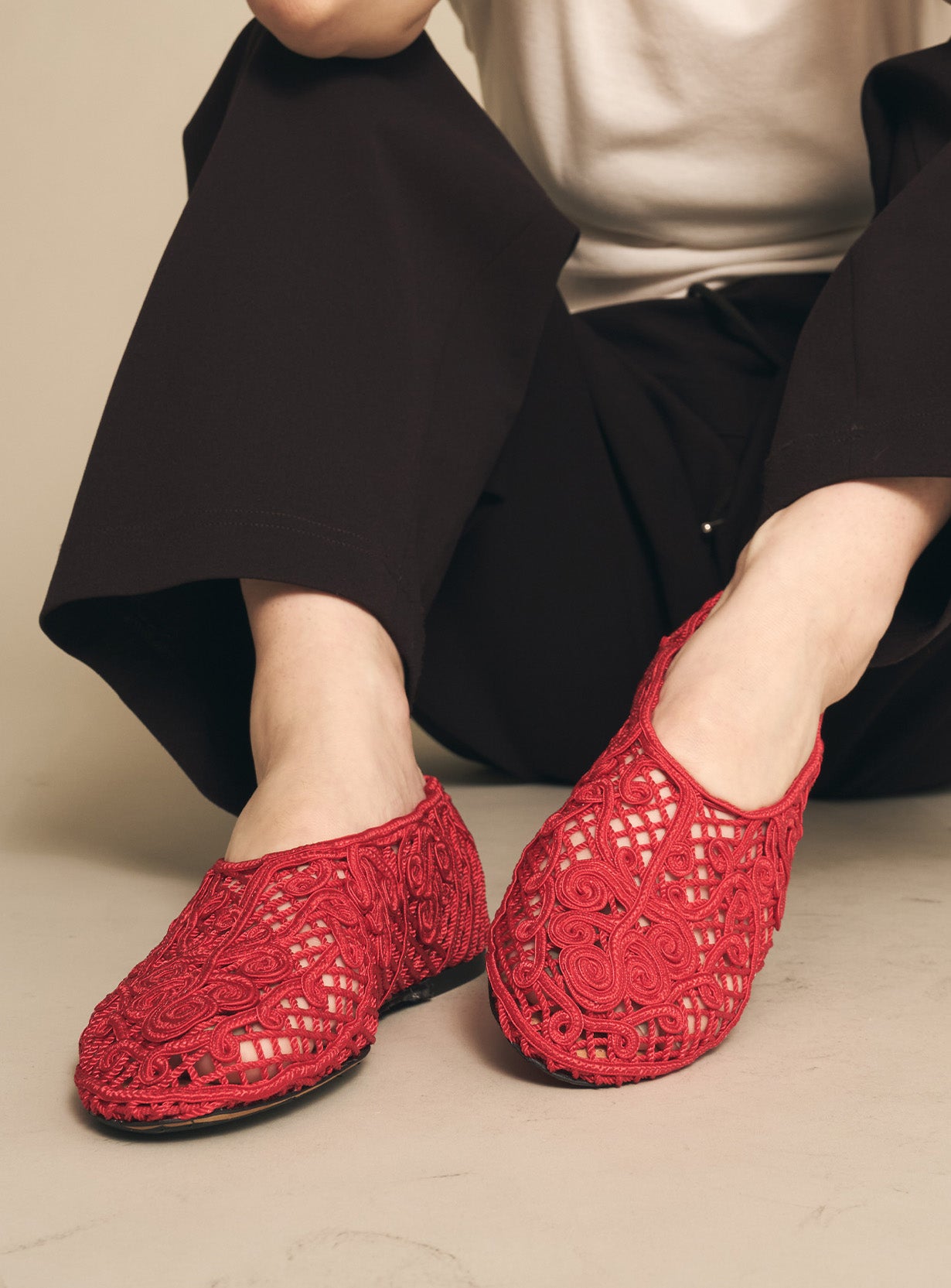 IRIS CROCHET BALLET FLATS