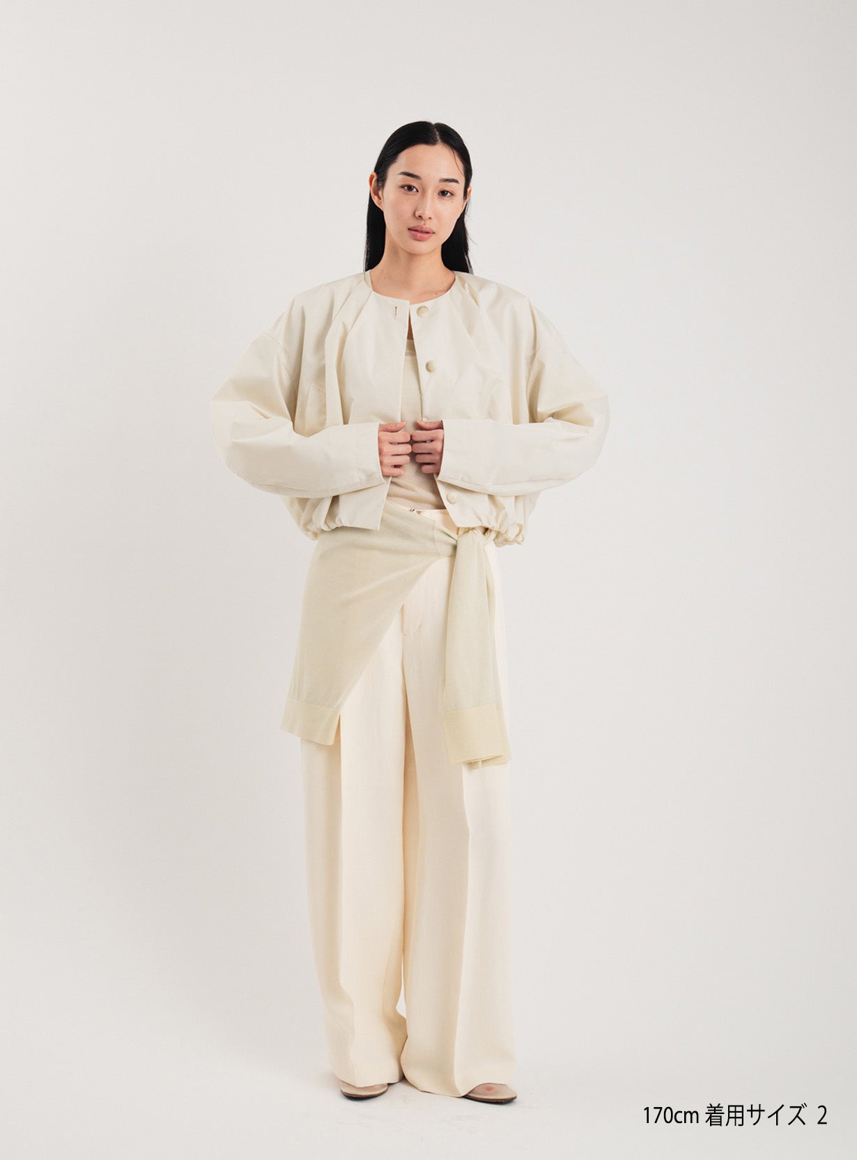 rショートボリュームブルゾン