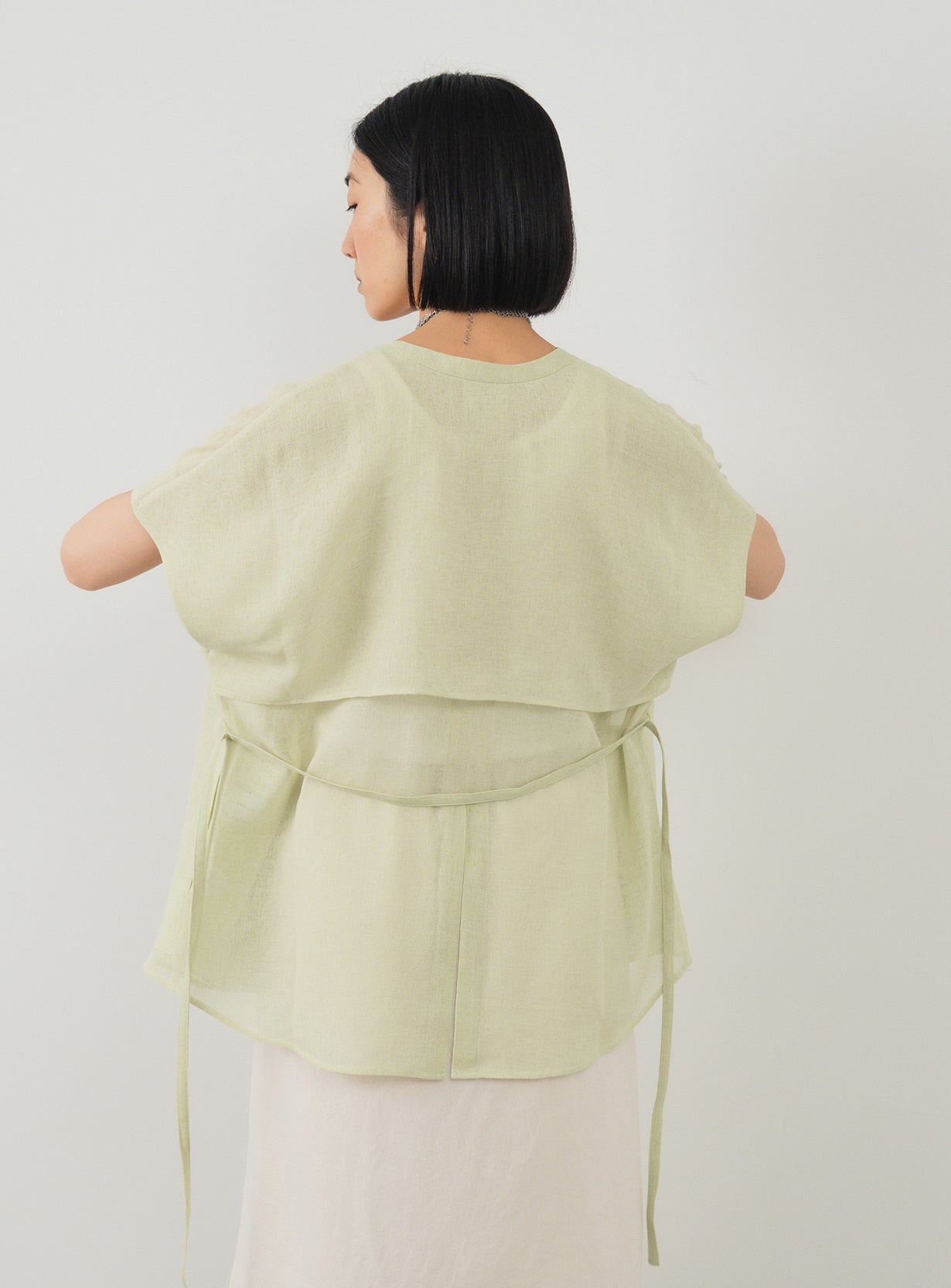 【予約商品】メッシュハオリブラウス