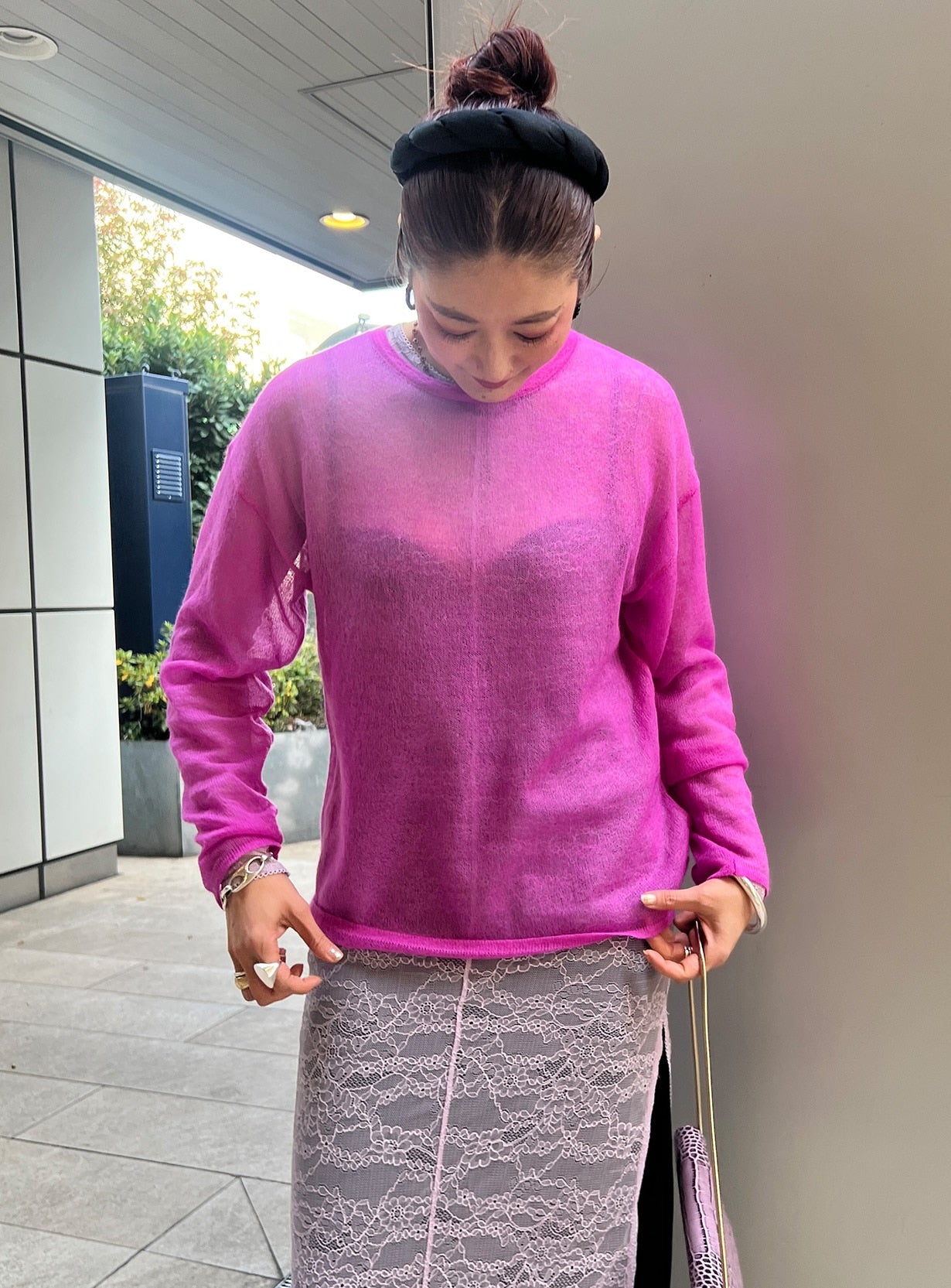 モヘアルーズプルオーバー
