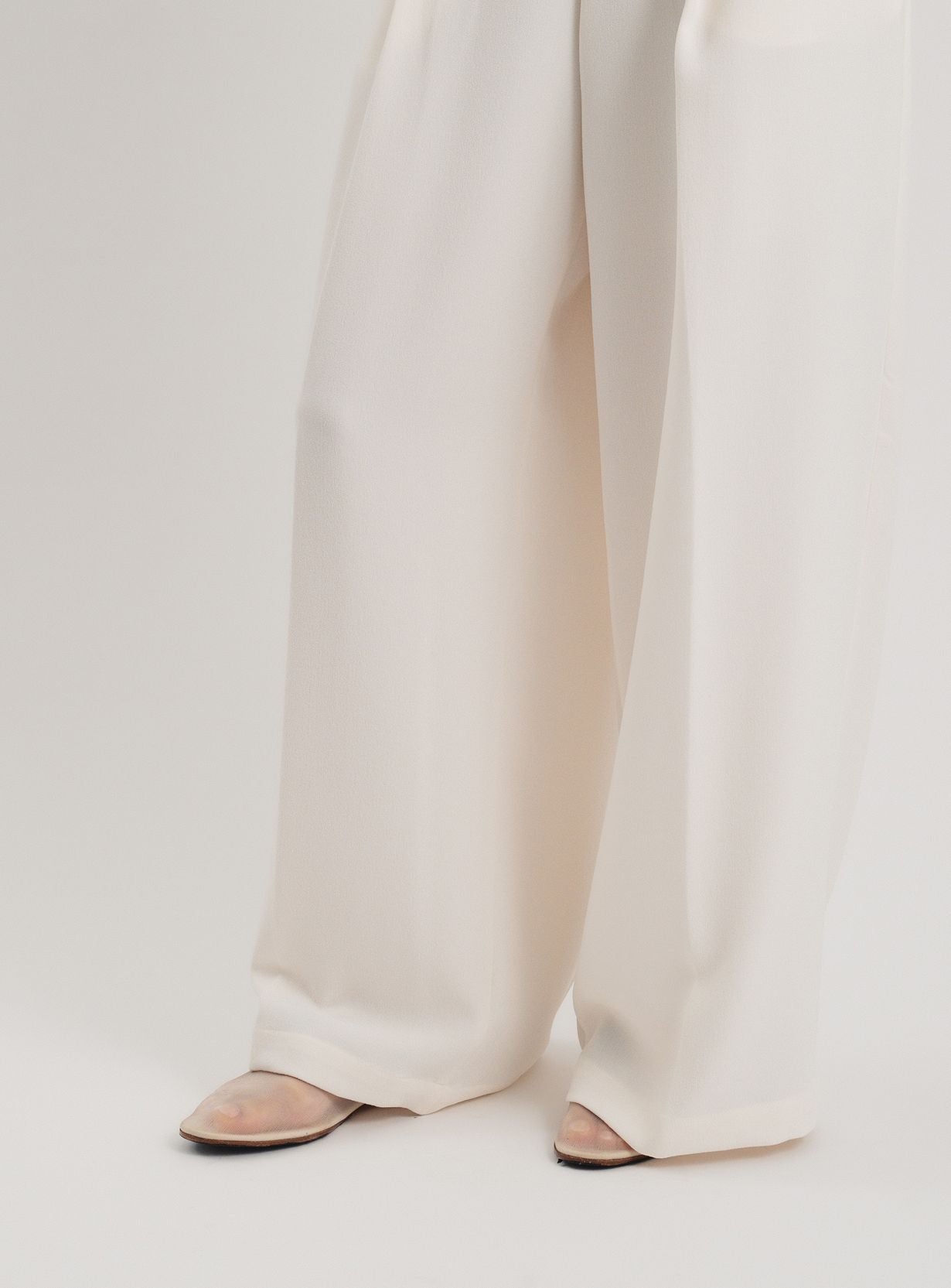 rベルテッドワイドイージーパンツ