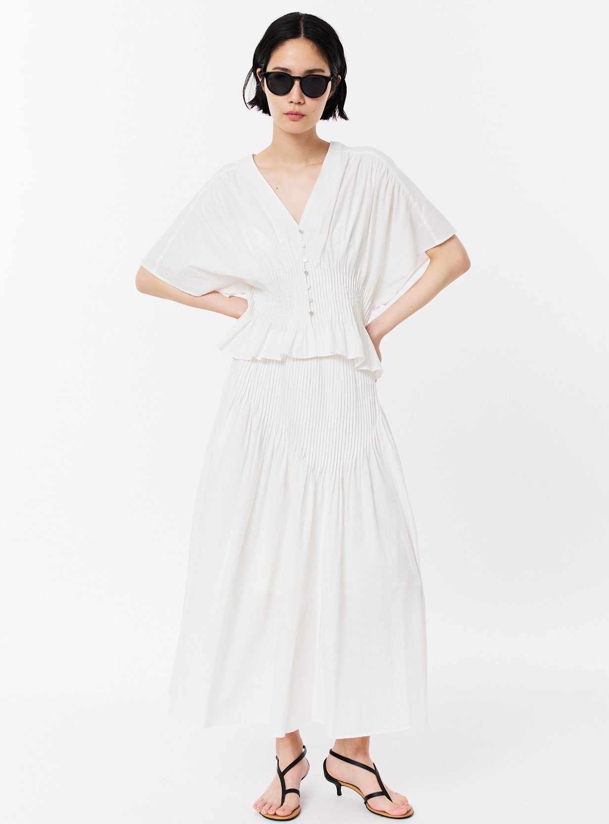 ピンタックスカート