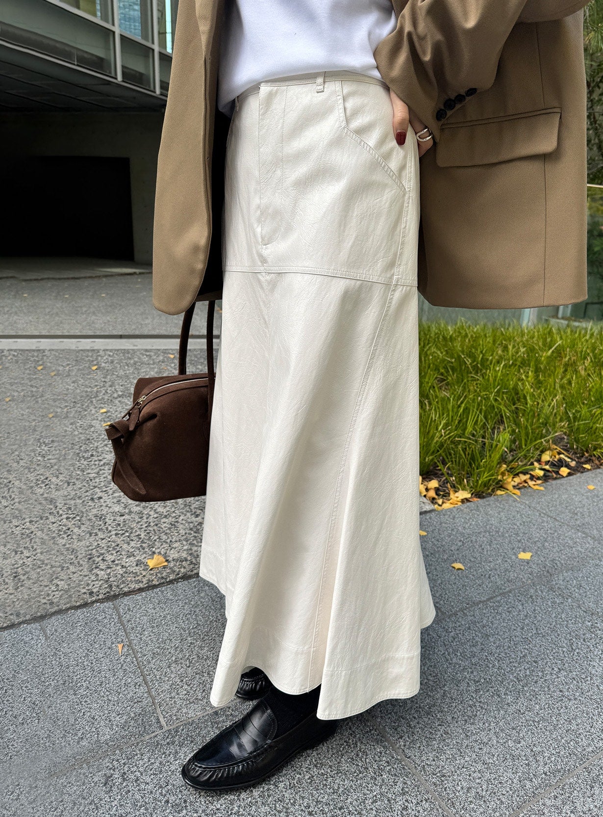 ヴィンテージレザースカート