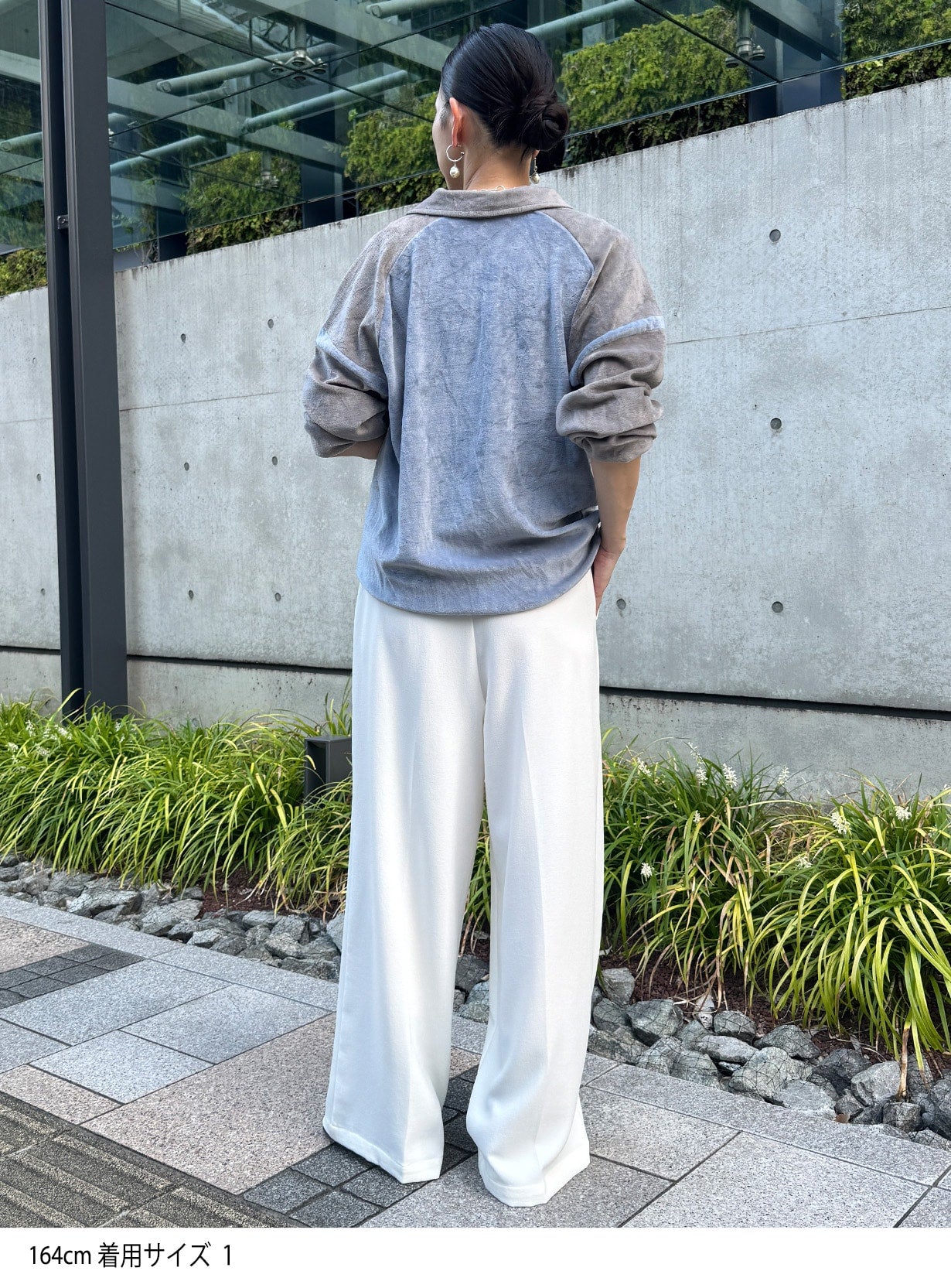 rベルテッドワイドイージーパンツ