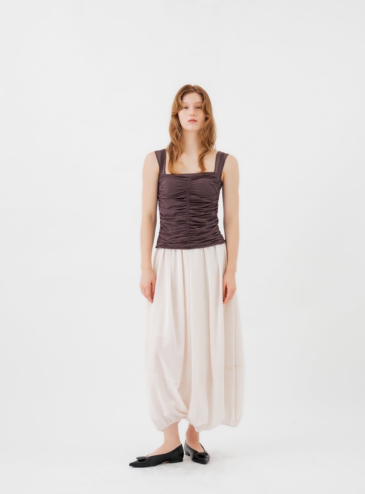 rエアリーボリュームスカート