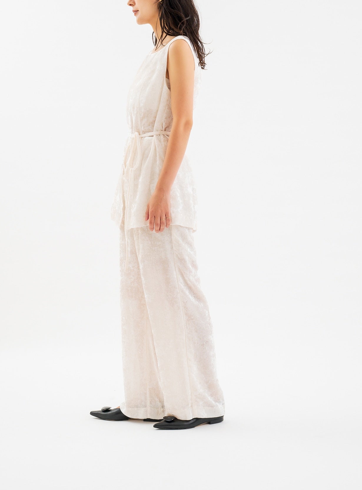 シアーベルベットパンツ