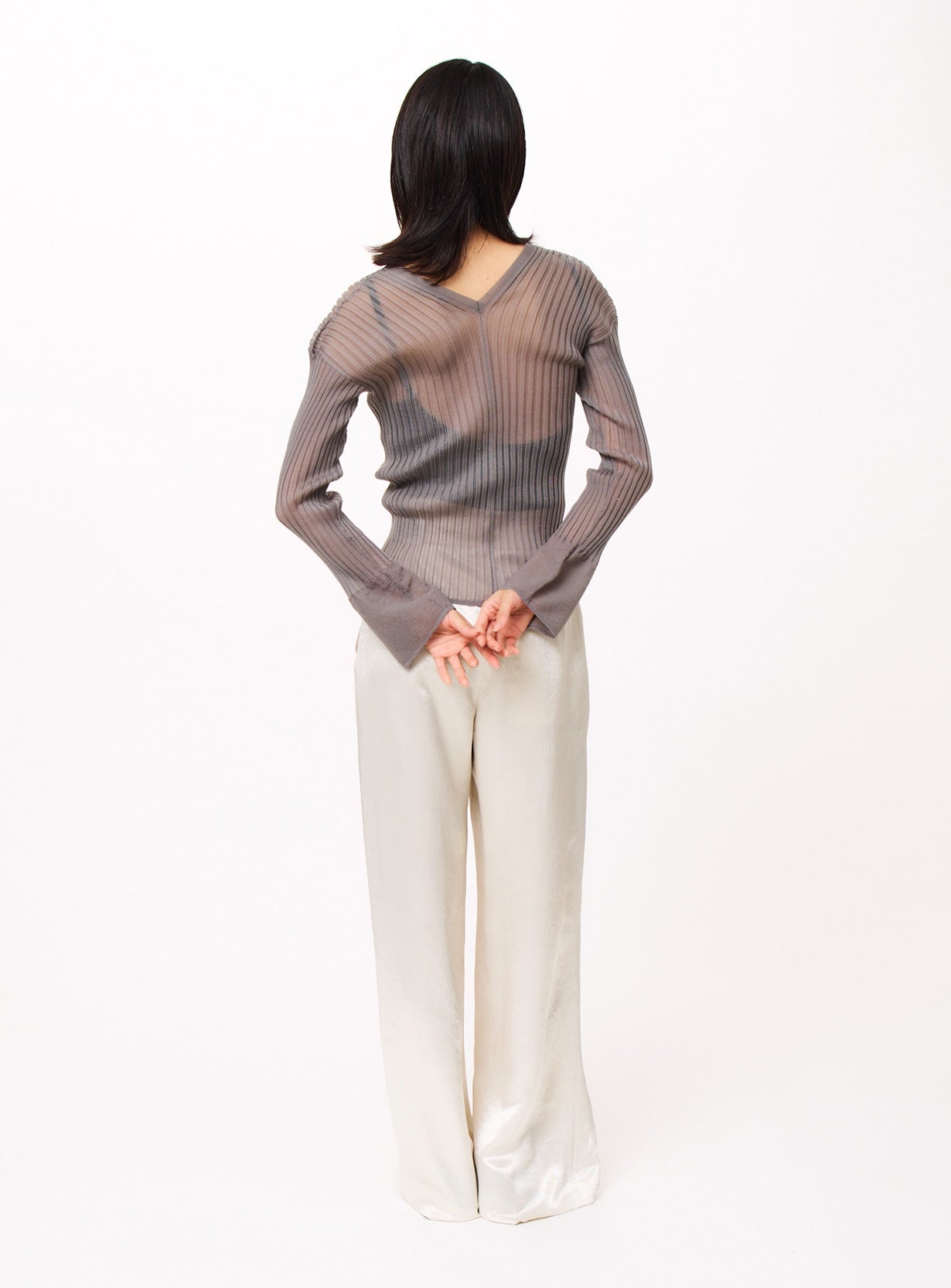 ベルテッドストレートパンツ