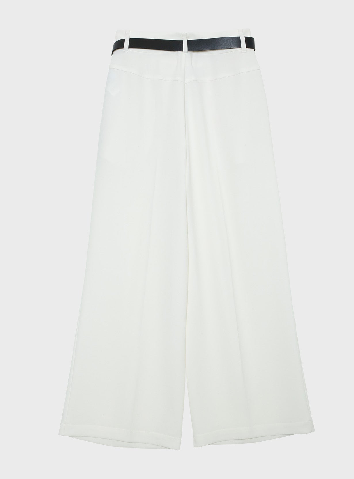 rベルテッドワイドイージーパンツ