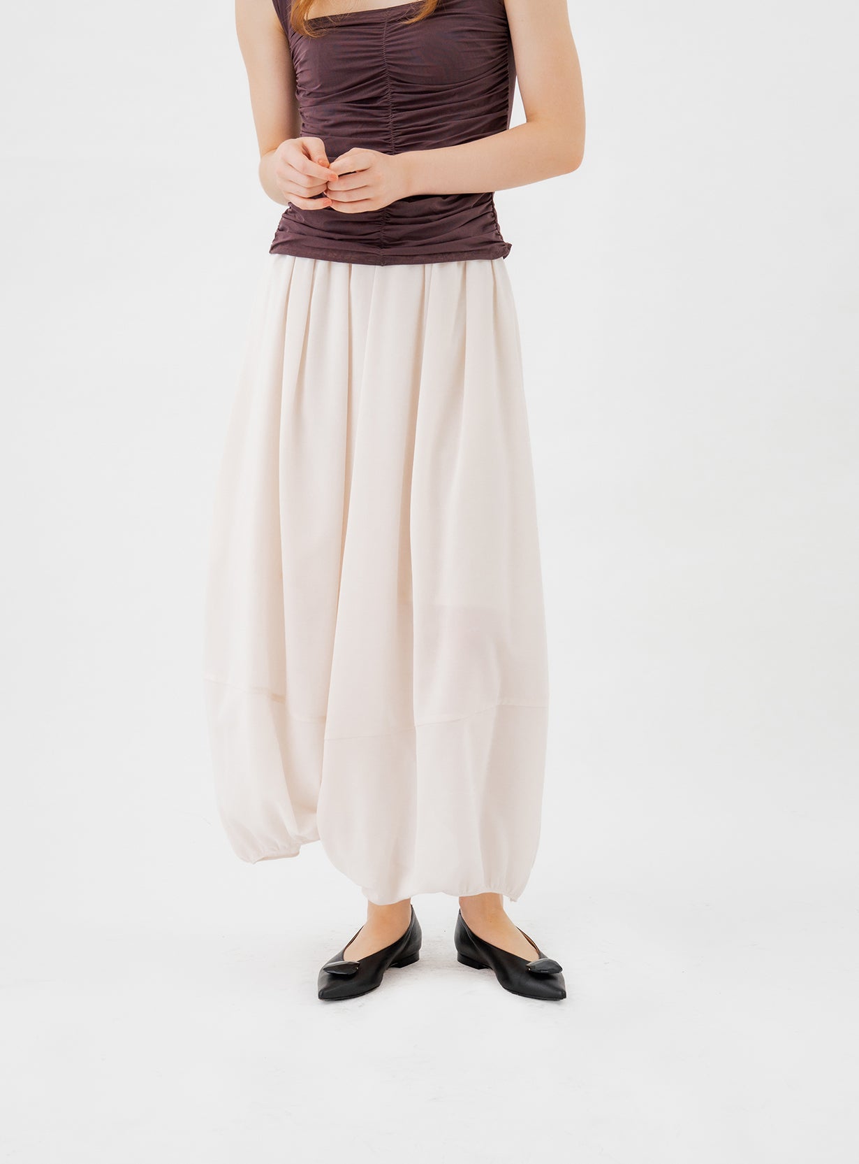 rエアリーボリュームスカート