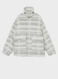 rツイードチェックブルゾン