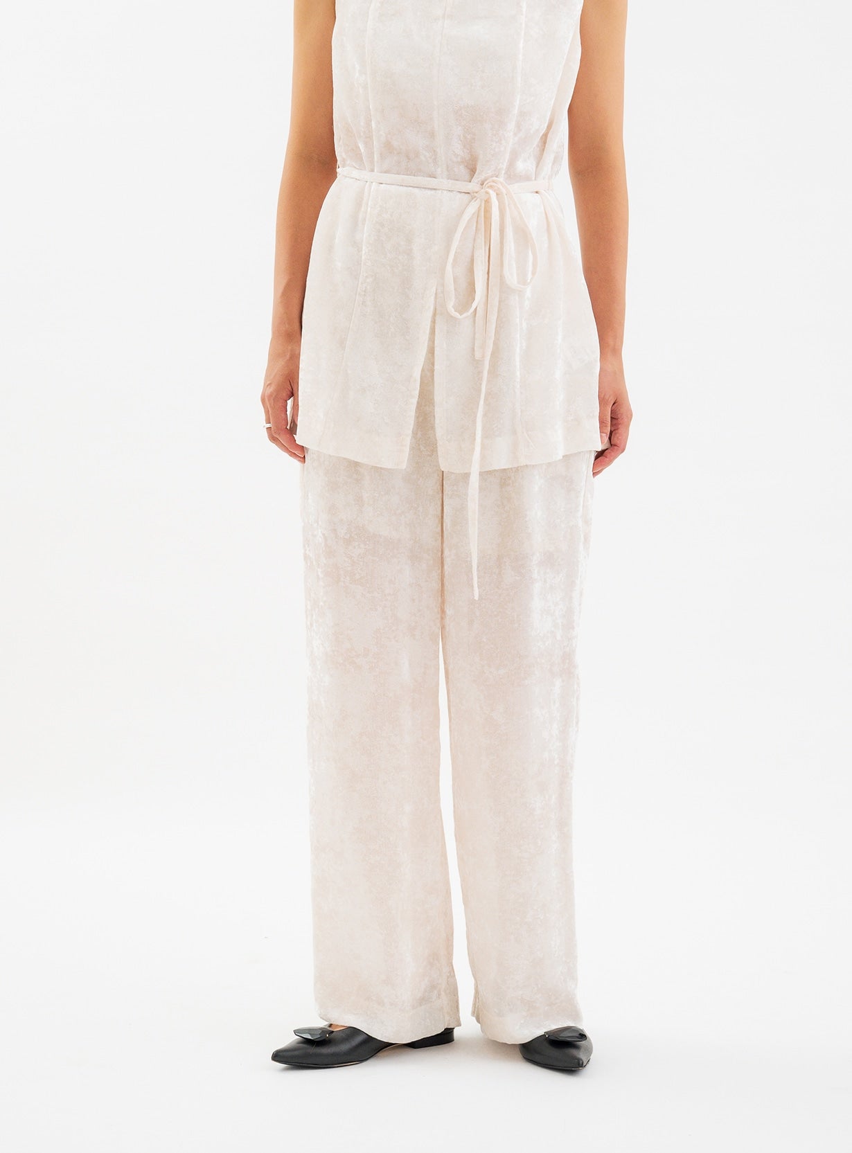 シアーベルベットパンツ