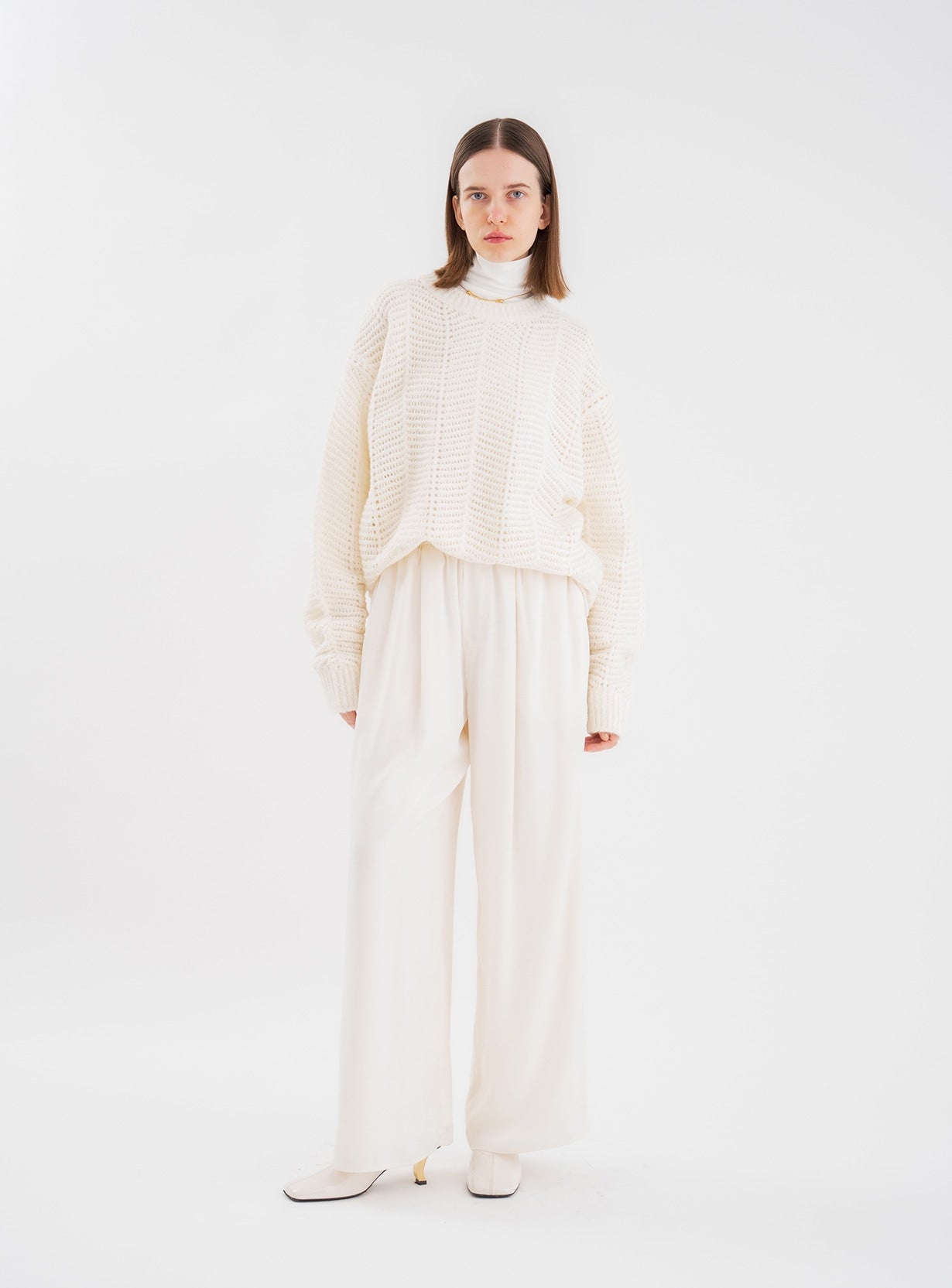 ピーチサテンイージーパンツ