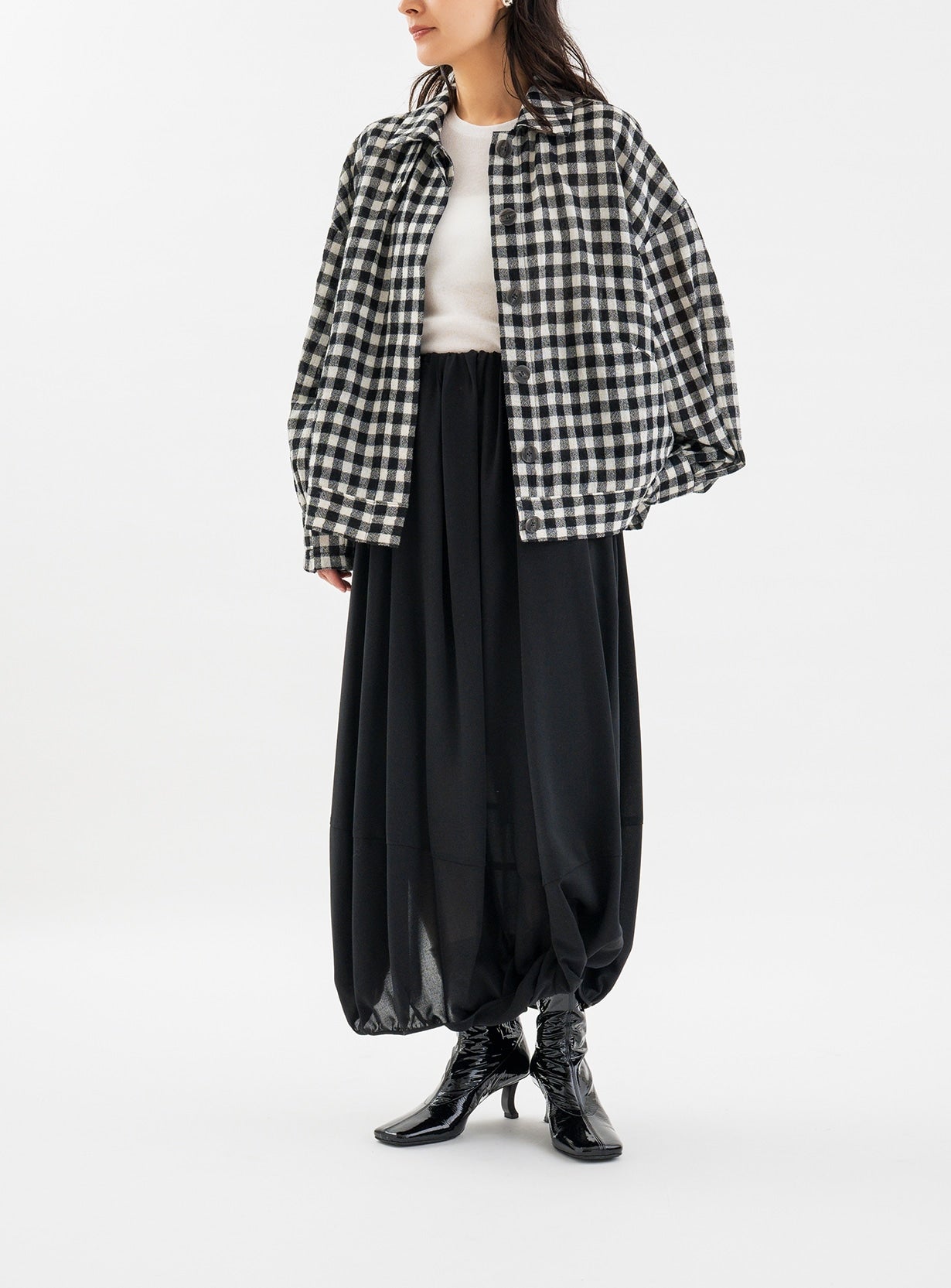 フレームワークチェックシャツ