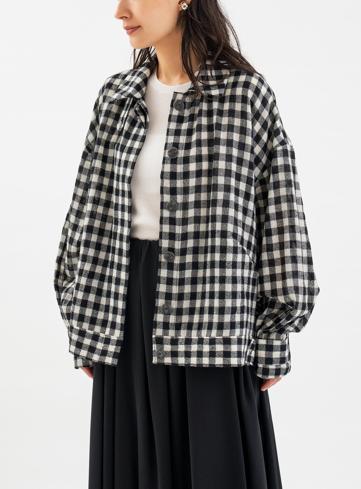 フレームワークチェックシャツ