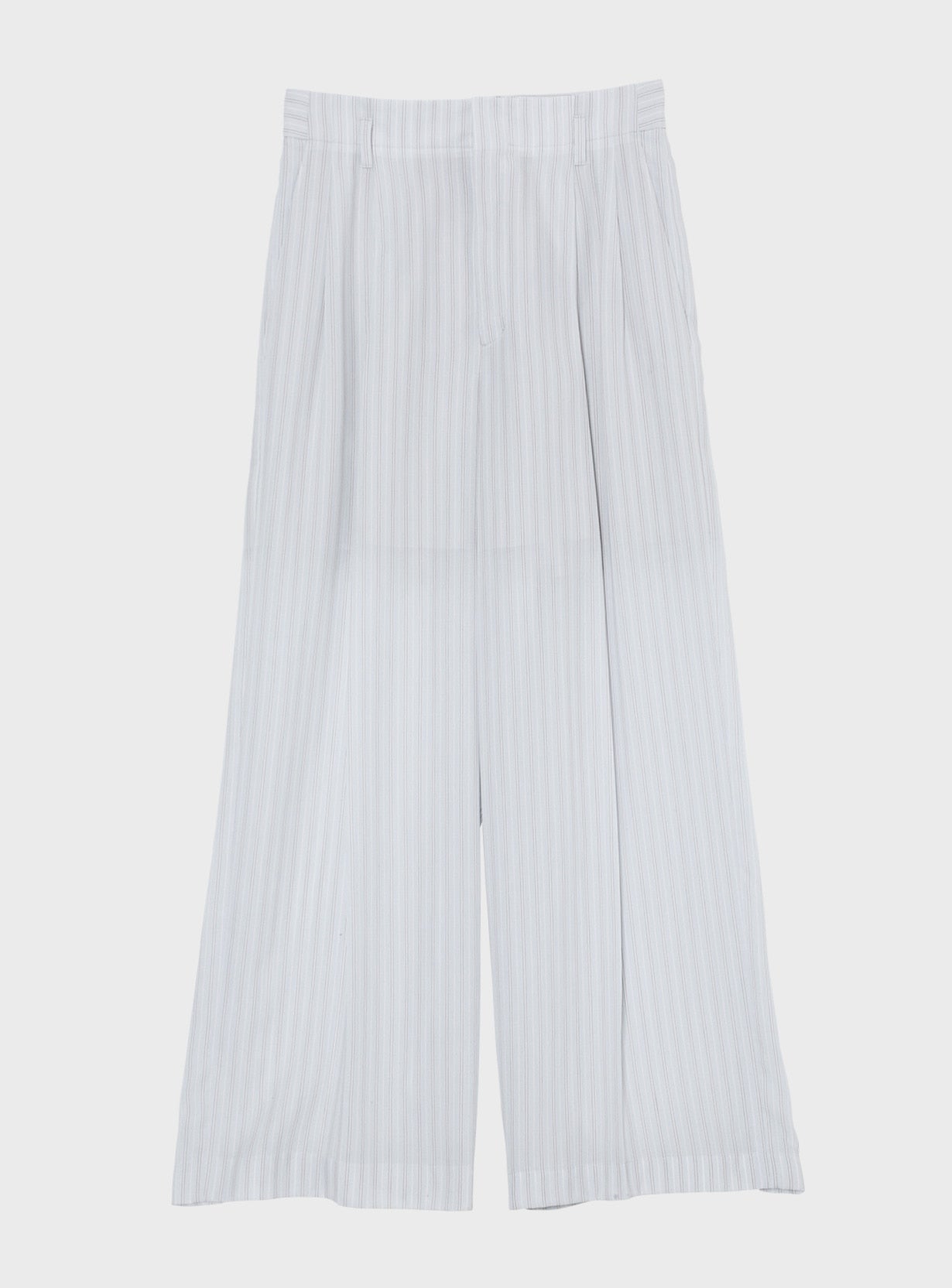 rストライプストレートパンツ