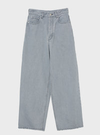 rワイドレッグデニム