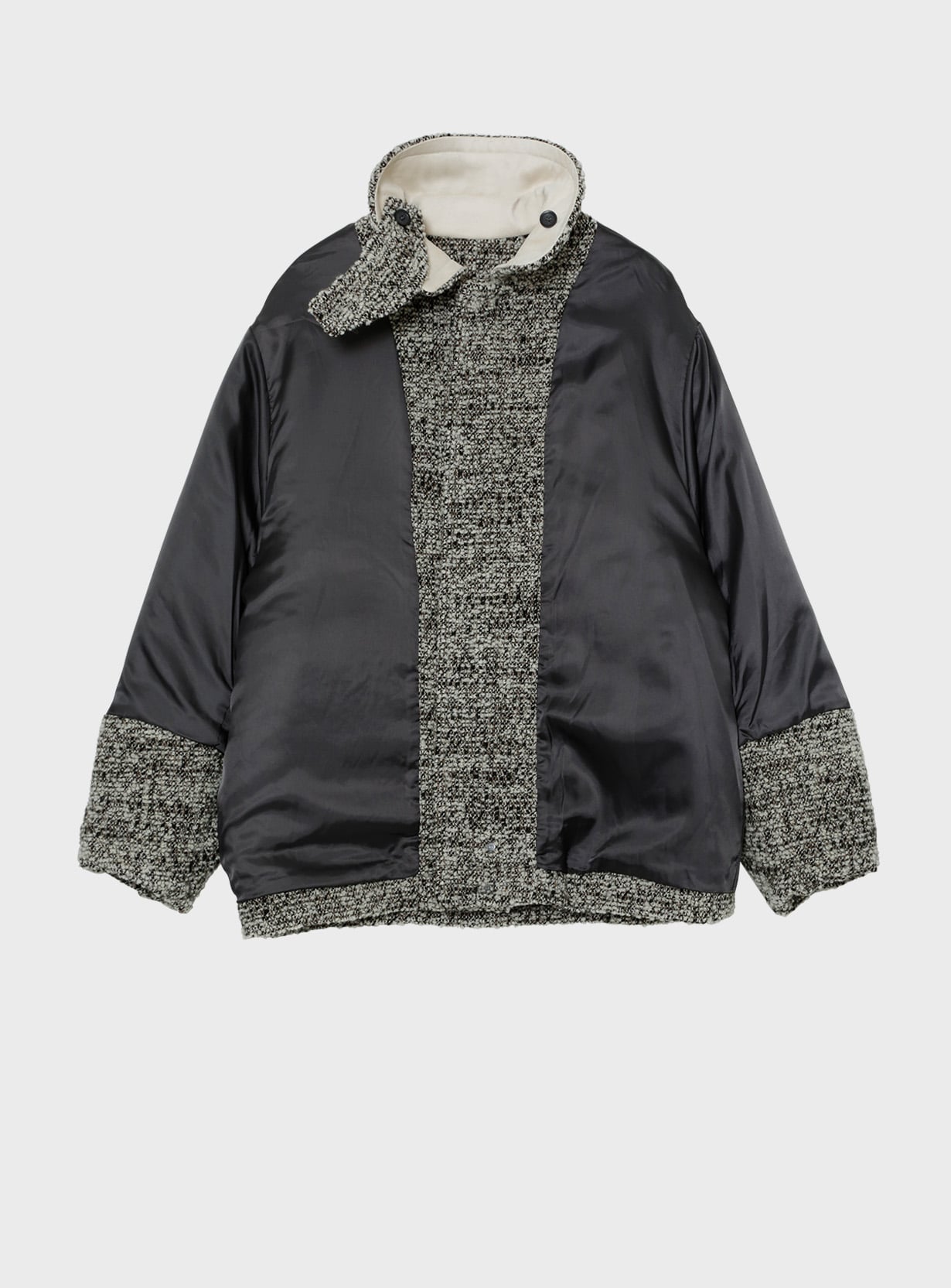 rツイードチェックブルゾン