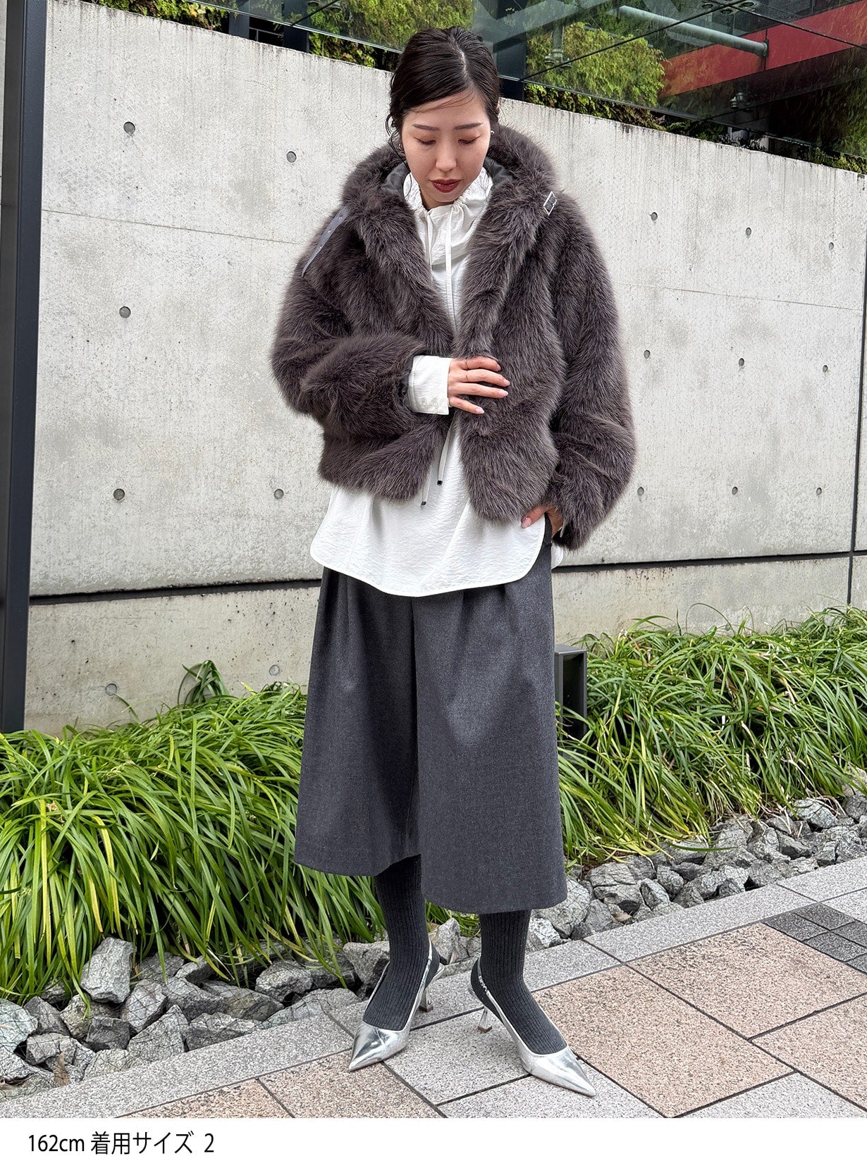 フェイクファーブルゾン