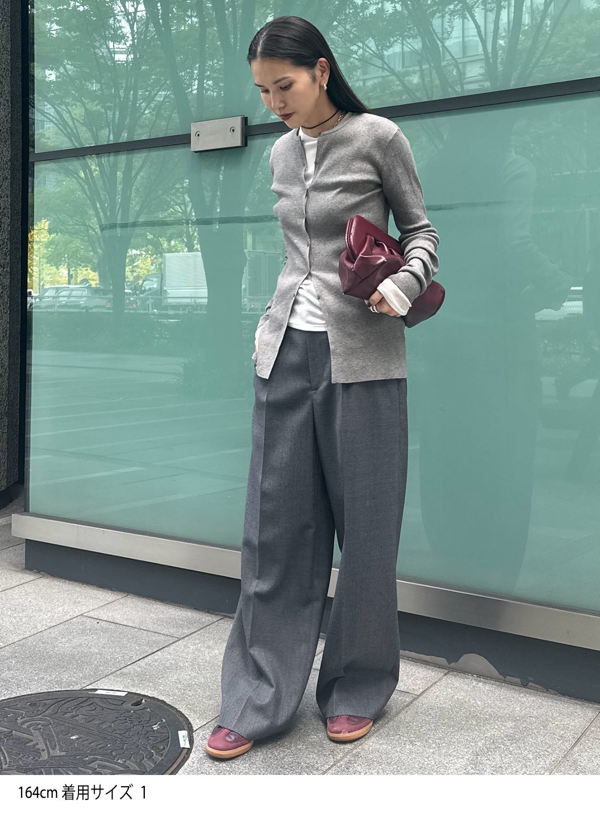 rセンターラインストレートパンツ