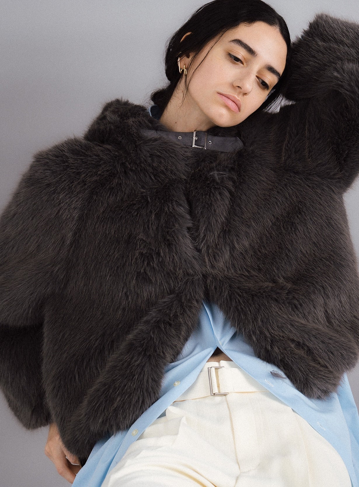 フェイクファーブルゾン