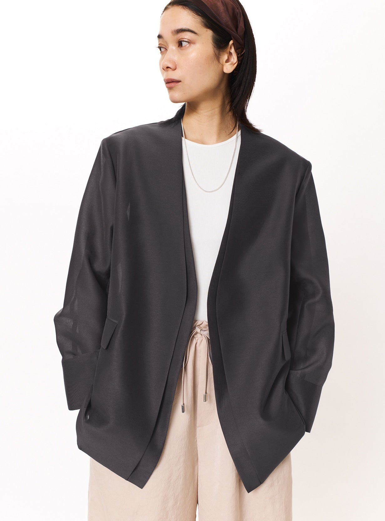 rカラーレスシアージャケット