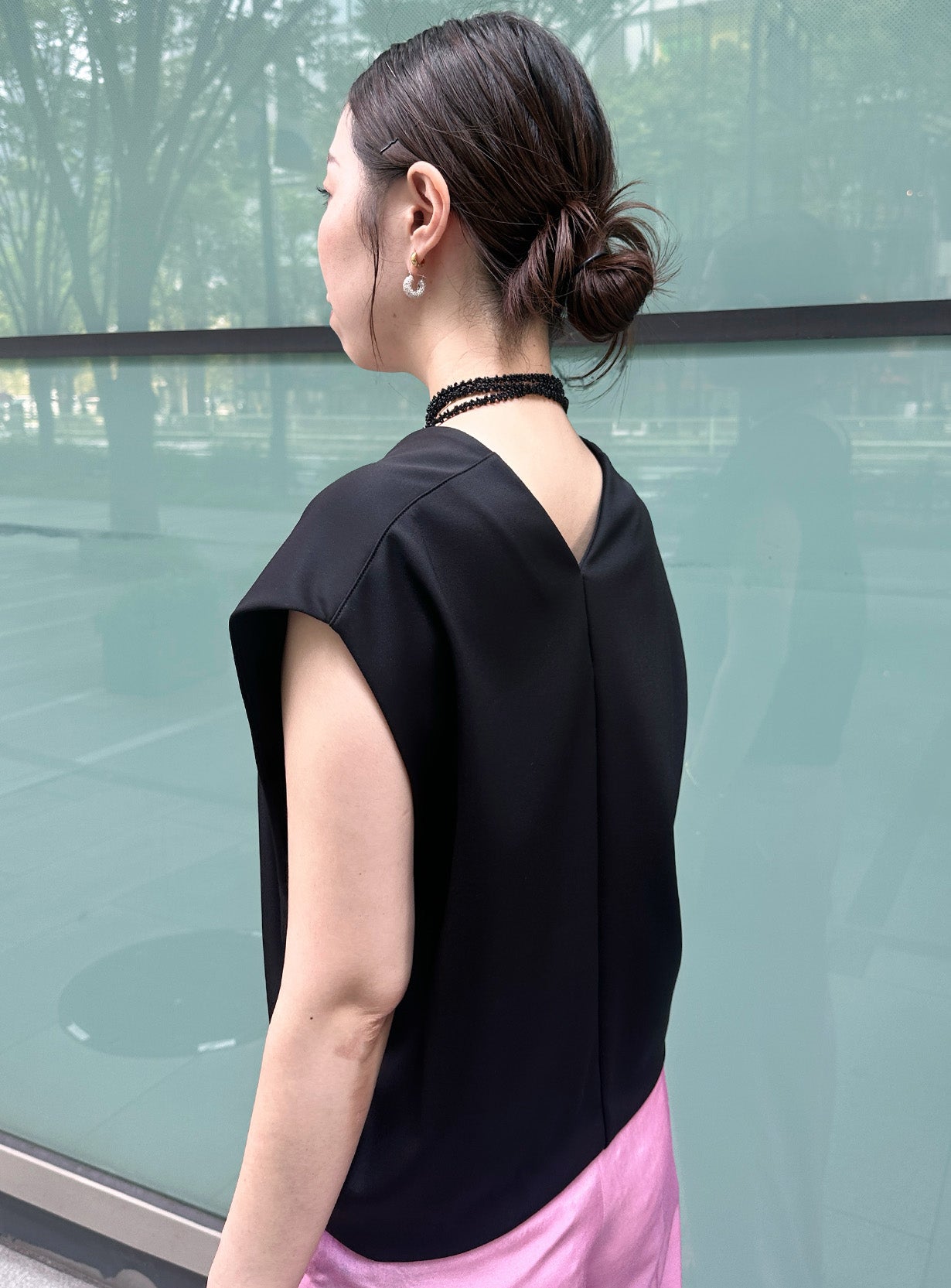 ノースリーブVトップス