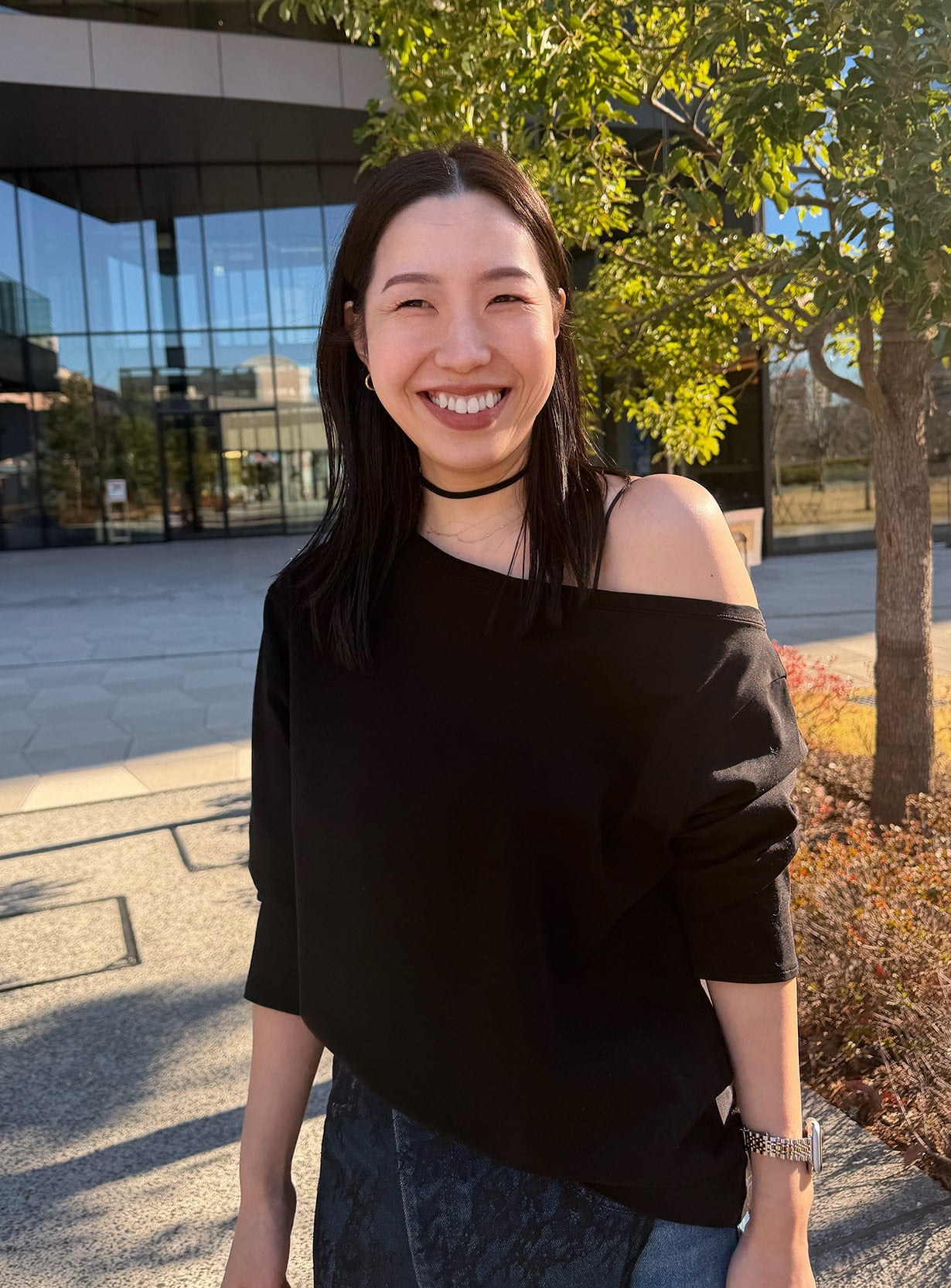 オフショルダープルオーバー