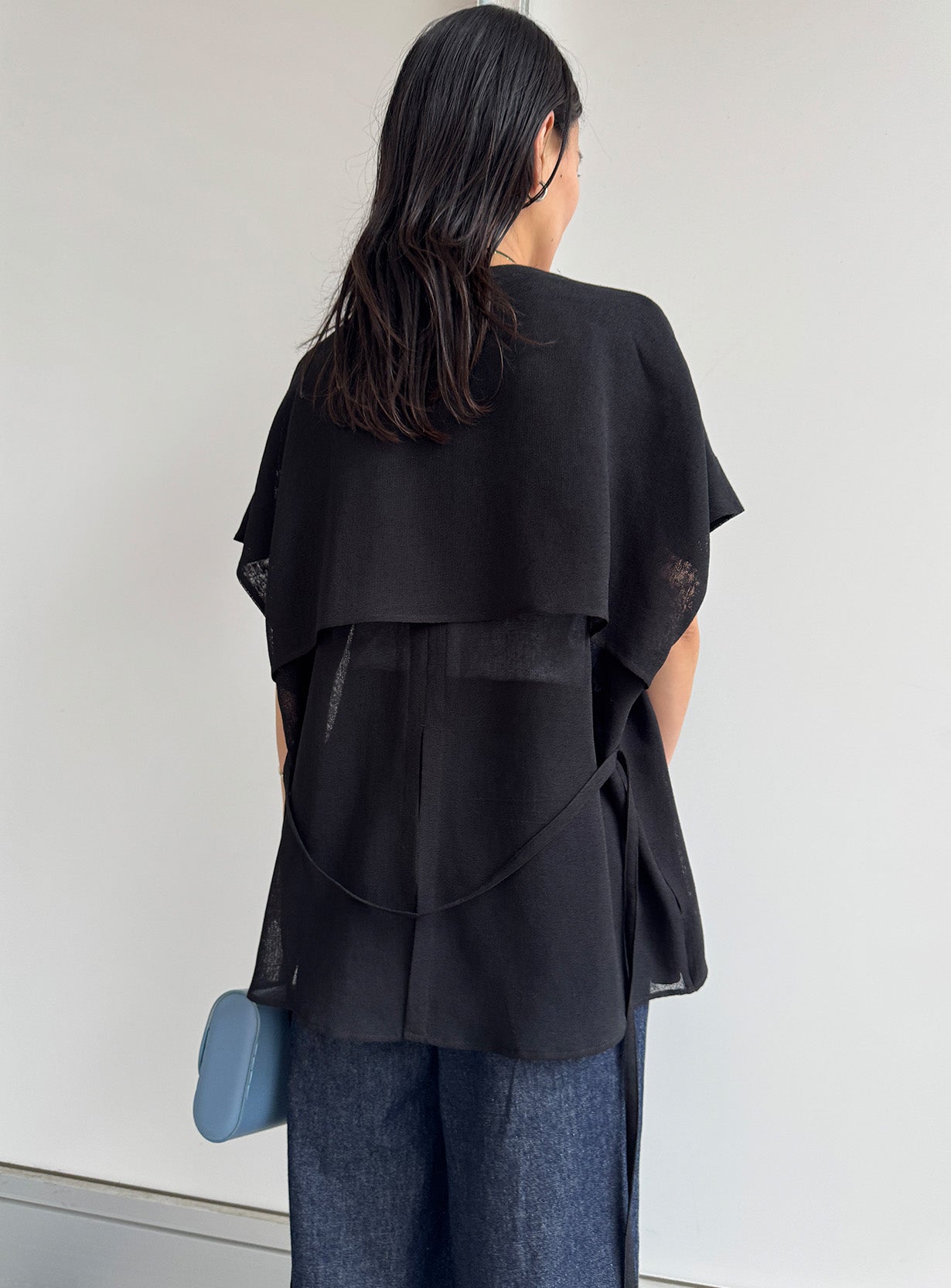 メッシュハオリブラウス